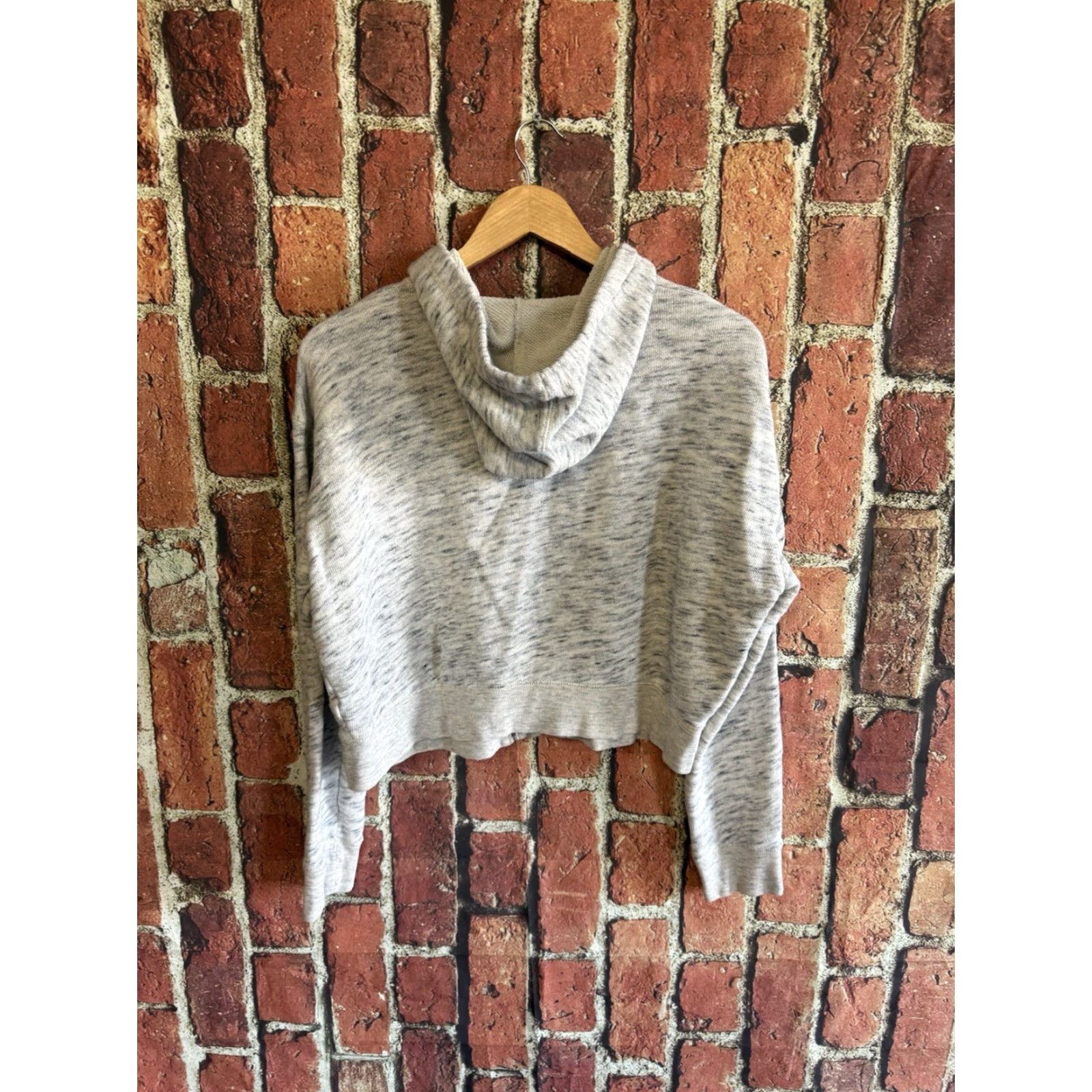 J.Crew J. Crew Womens Gray Knit Full Zip Hooded Sweatshirt Size Medium Size M / US 6-8 / IT 42-44 - 2 Thumbnail
