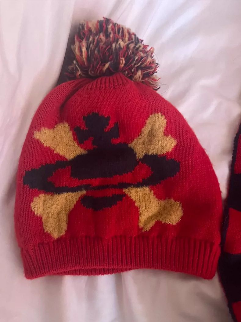 Vivienne Westwood Vivienne Westwood Saturn red hat scarf Size ONE SIZE - 4 Thumbnail