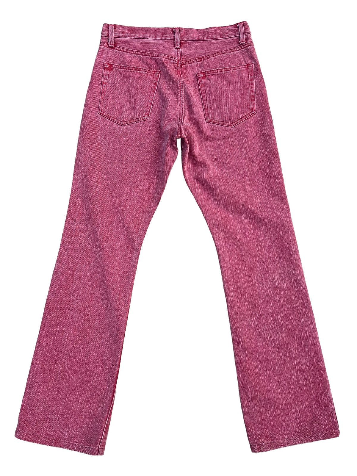 semanticdesign Vintage Semantic Design Sensation Fade Red Denim Flare Jeans Size US 29 - 2 Thumbnail