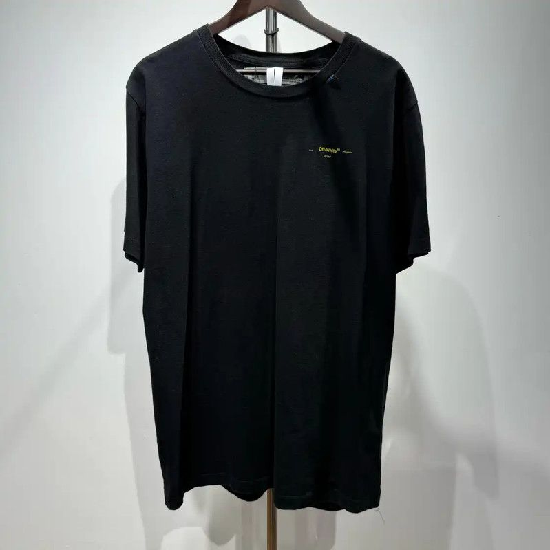 Off-White Off-White Black Cotton Blend T-Shirt for Men 0089 Size US XL / EU 56 / 4 - 1 Thumbnail