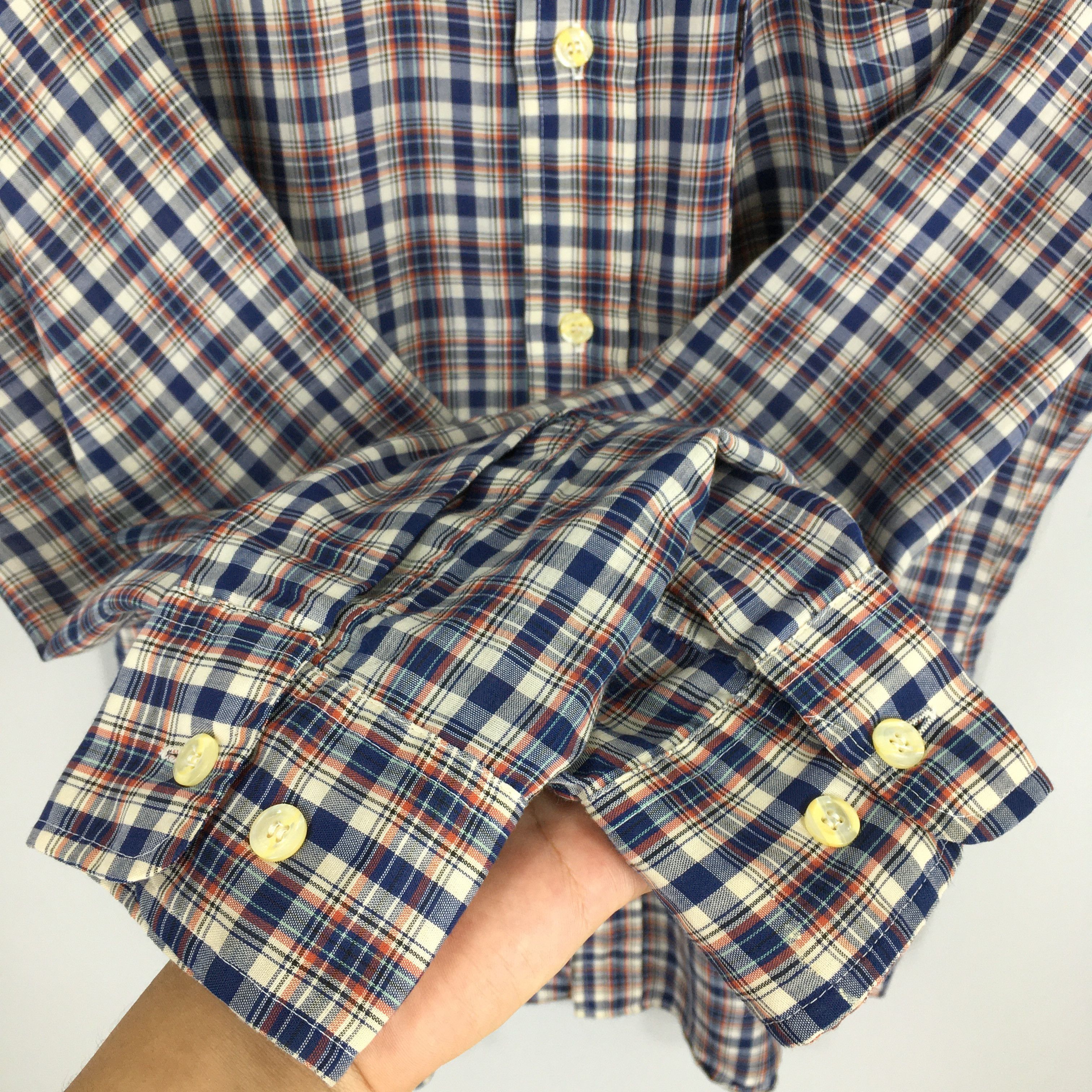 Levi's × Levi's Vintage Clothing × Vintage Vintage 80s Levis Strauss Checkered Flannel Shirt L Size US L / EU 52-54 / 3 - 5 Thumbnail