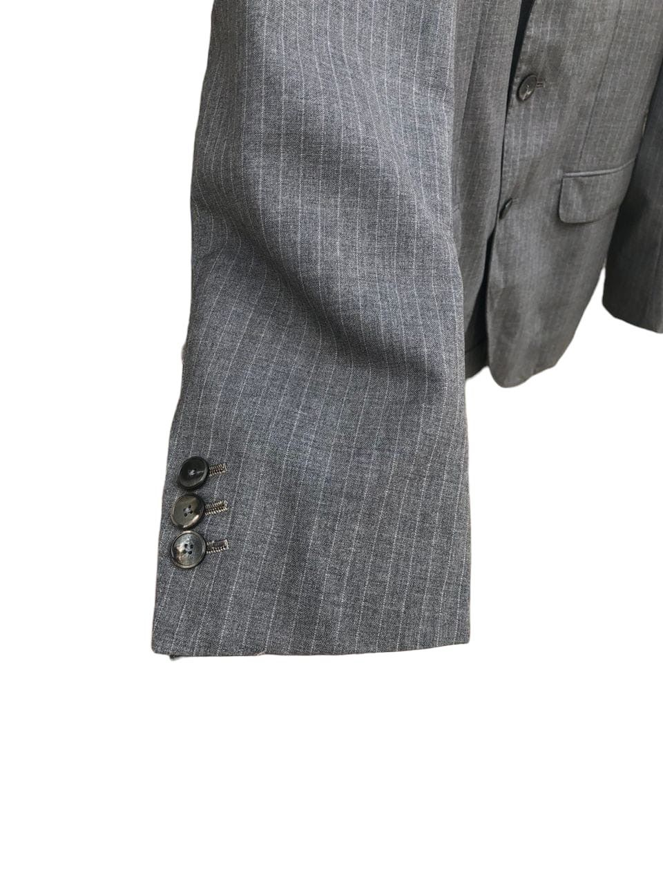 Boglioli Boglioli Blazer Coat Jacket Grey Stripe Size 40R - 9 Thumbnail