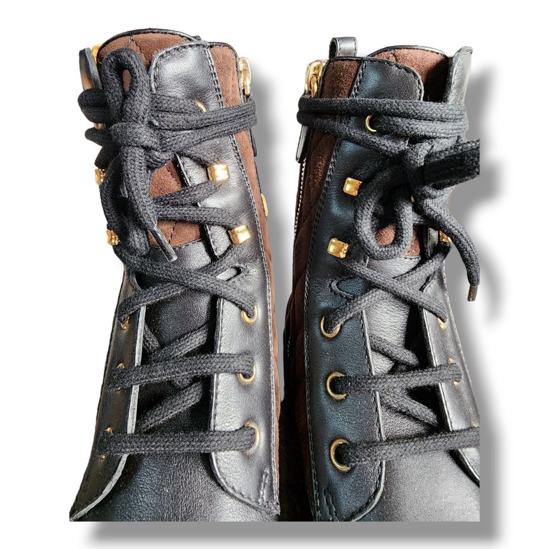 Tod's Tod's Diamond Quilted Lace-up Boot Size 34.5 (US 4.5) Size US 4.5 / IT 34.5 - 13 Thumbnail