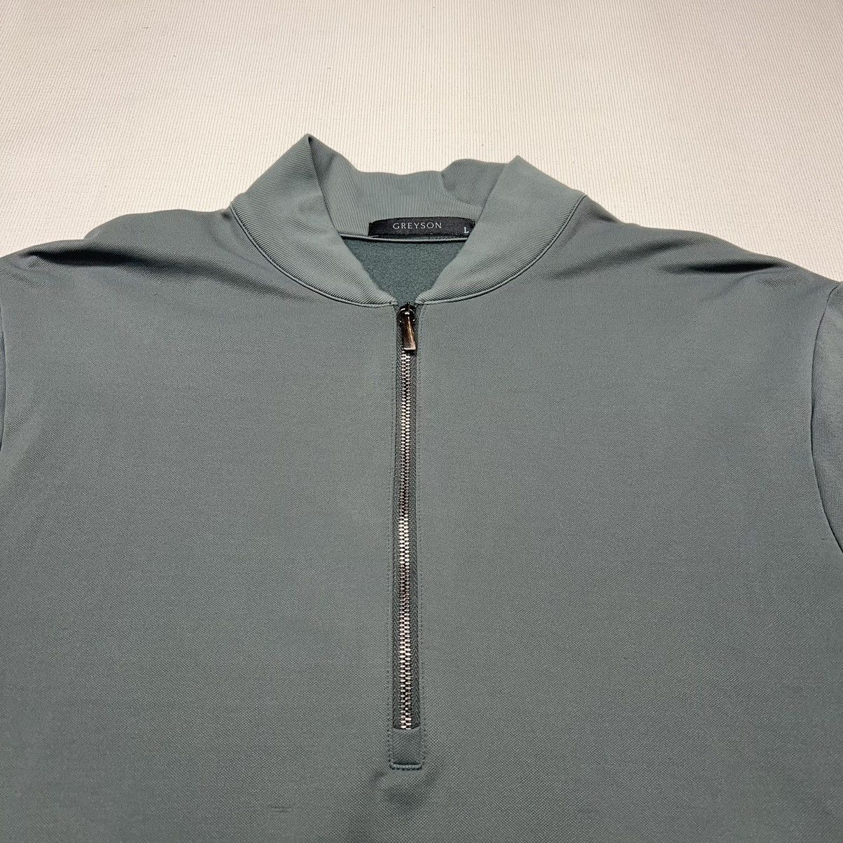 Japanese Brand Greyson 1/4 Zip Sweater Green Toyota Logo Golf Active Car Size US L / EU 52-54 / 3 - 3 Thumbnail