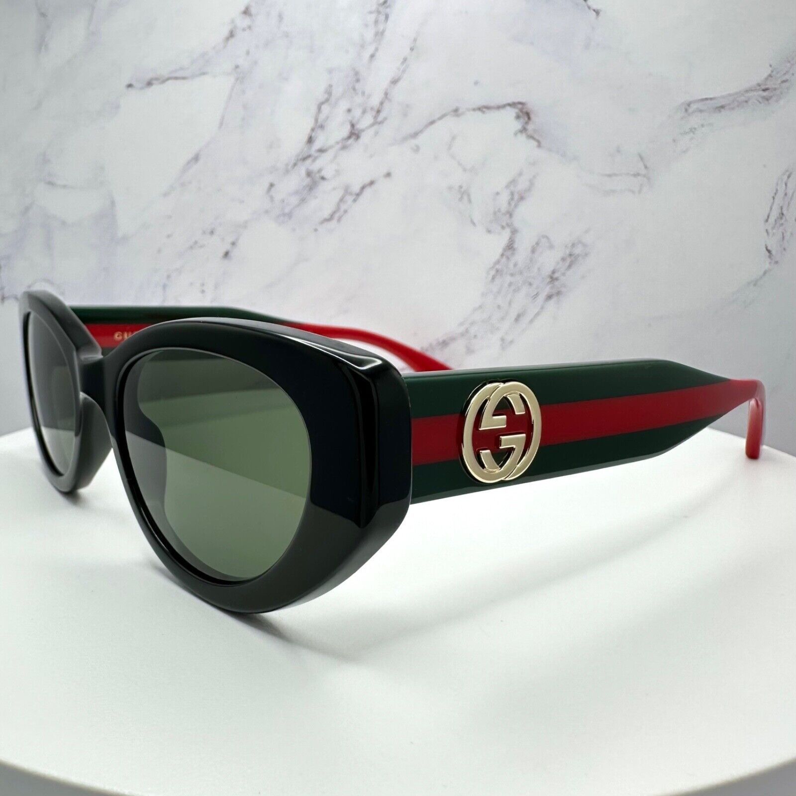 Gucci GUCCI Sunglasses Black Newest Collection Metal Logo Cat Eye Size ONE SIZE - 18 Thumbnail