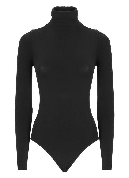 Wolford WOLFORD Women Bodysuit Tops 75083 7005 Black Size L / US 10 / IT 46 - 1 Thumbnail