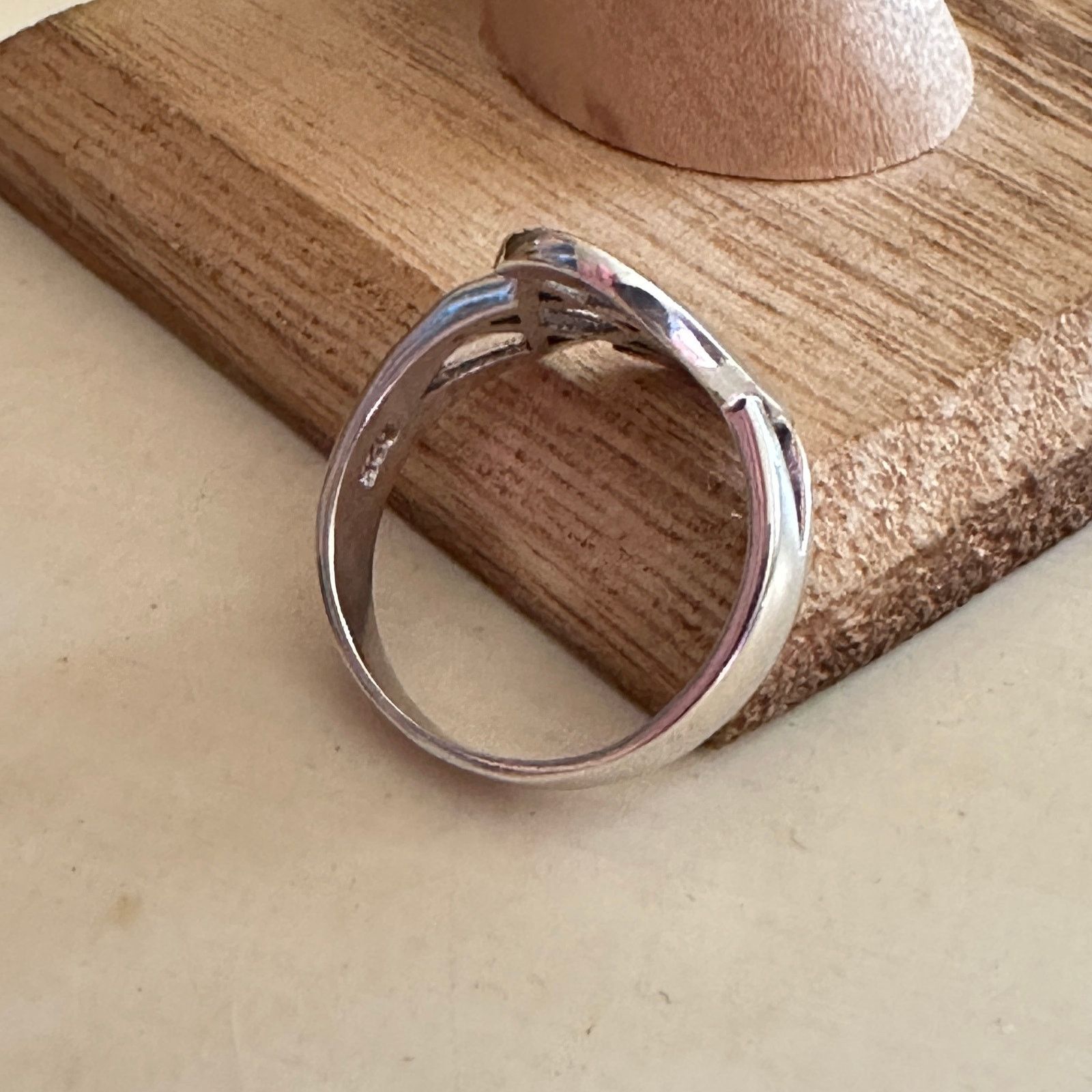 The Unbranded Brand Moon & Star Sterling Silver Ring Size ONE SIZE - 5 Thumbnail