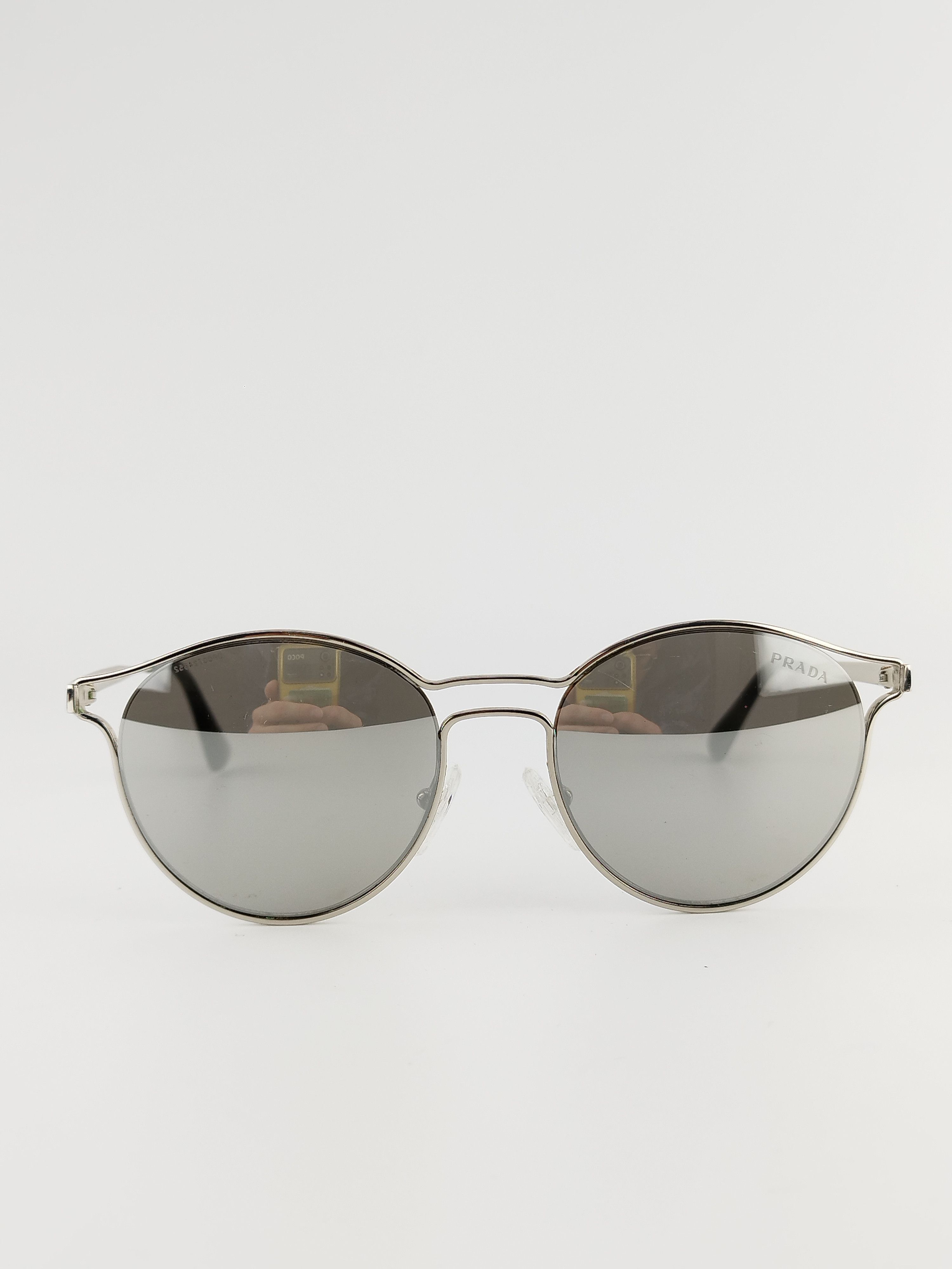 Prada Prada Metal Silver Round Sunglasses Size ONE SIZE - 3 Thumbnail