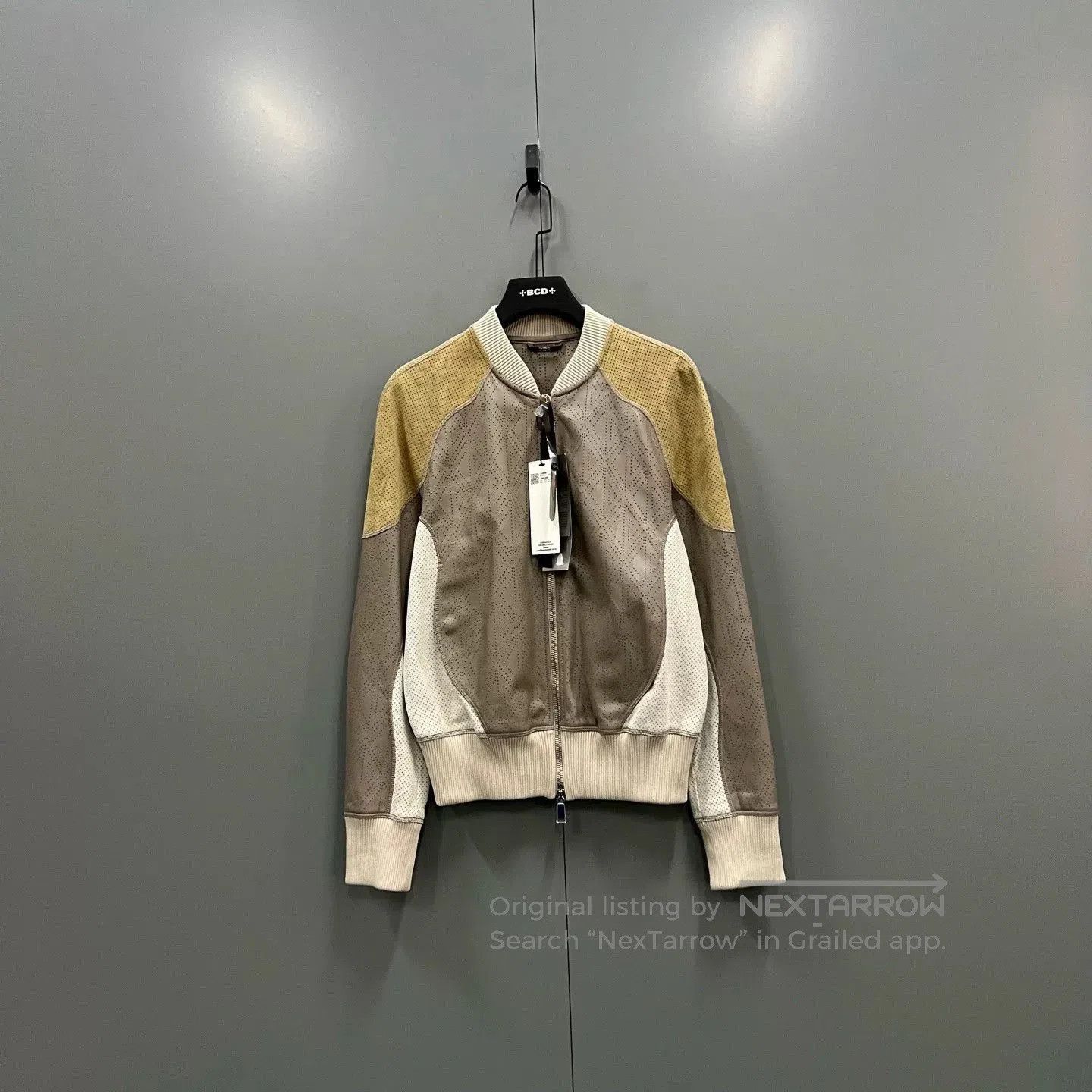 Dior dior color-blocking openwork leather jacket. Size US L / EU 52-54 / 3 - 1 Thumbnail