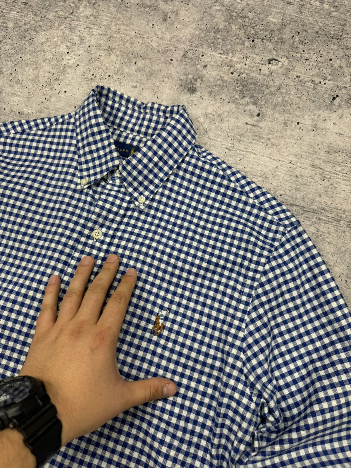Polo Ralph Lauren × Vintage Vintage Polo Ralph Lauren Y2K Blue Casual Button Ups Shirt Size US S / EU 44-46 / 1 - 8 Thumbnail