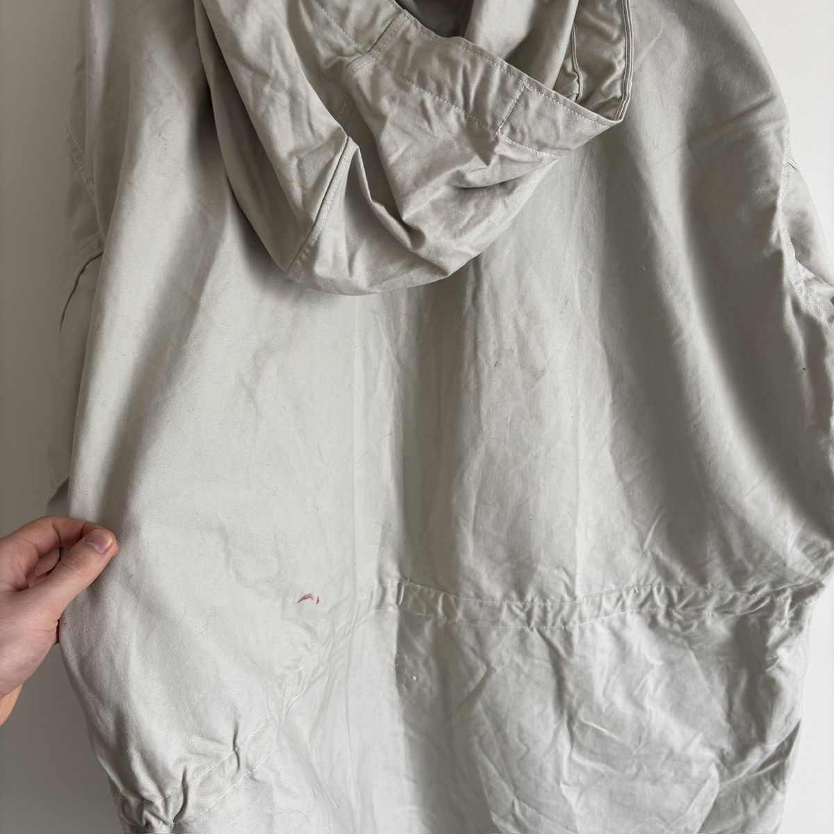 Vintage 1950s/60s rare Swedish Army snow jacket hoodie Size US XXL / EU 58 / 5 - 9 Thumbnail
