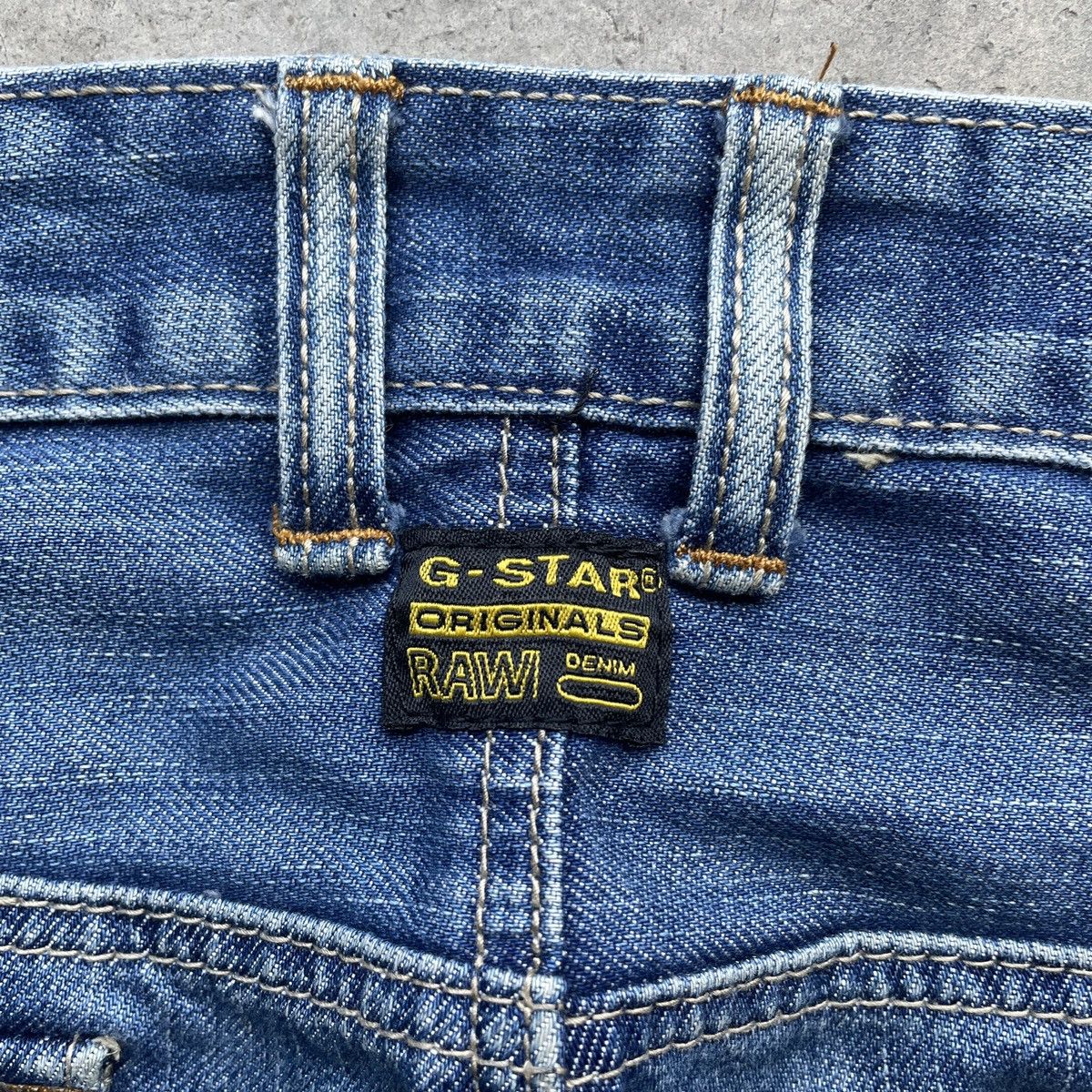 G-Star Rare🔥Vintage G-Star Raw Double Knee Denim Jeans Pants Faded Size US 32 / EU 48 - 12 Thumbnail