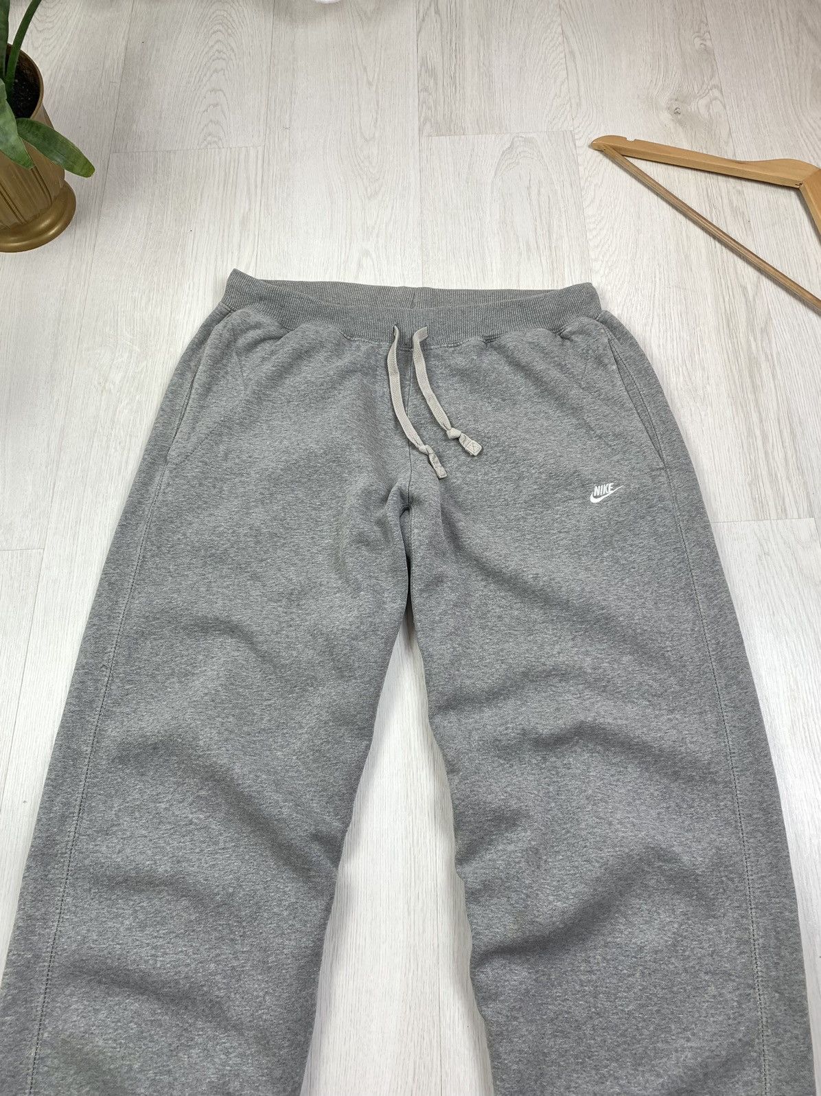 Vintage Nike Sportswear Vintage Wide Leg Baggy Pants Grey Size L Size US 34 / EU 50 - 2 Thumbnail