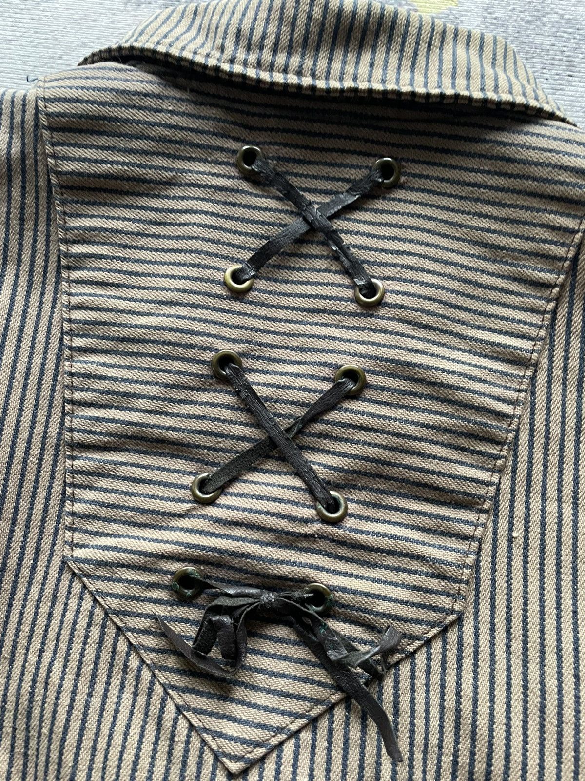 Japanese Brand Japanese Brand Words Worth Pinstriped Bomber Jacket Size US L / EU 52-54 / 3 - 4 Thumbnail