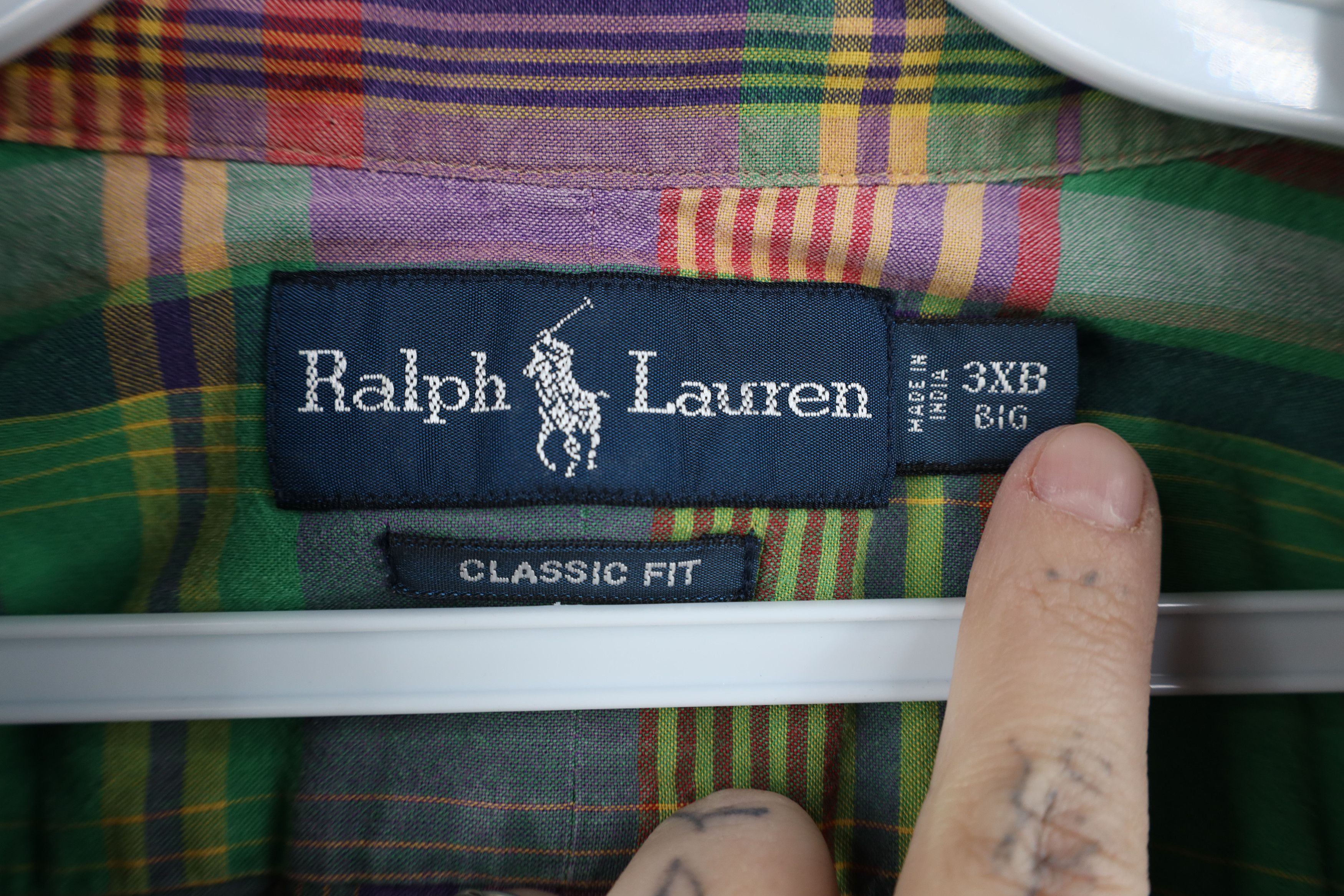 Ralph Lauren Vintage 90s Ralph Lauren India Madras Button Down Shirt Size US XXL / EU 58 / 5 - 9 Thumbnail