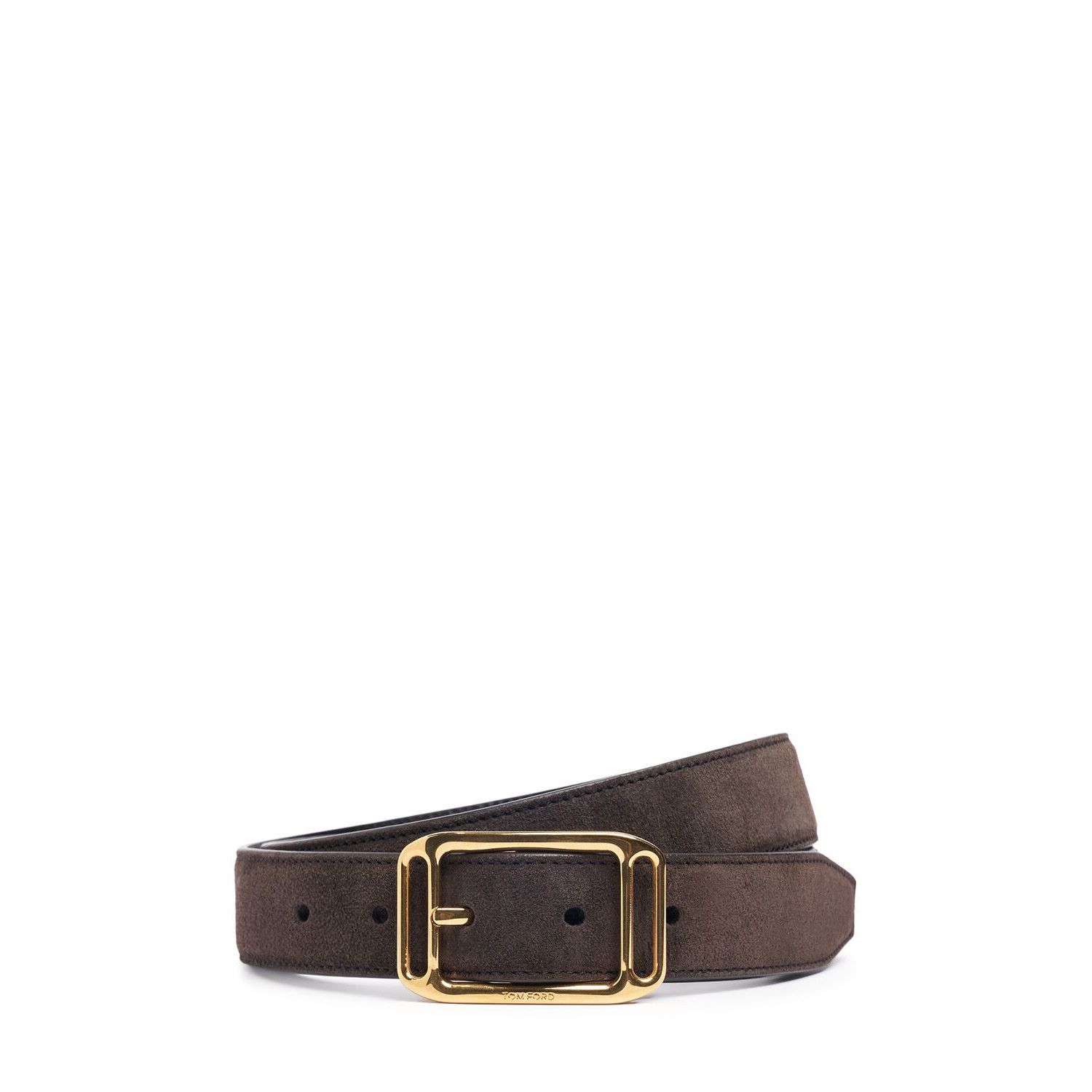 TOM FORD Brown Suede 38mm Belt New & Authentic (Men's size:8