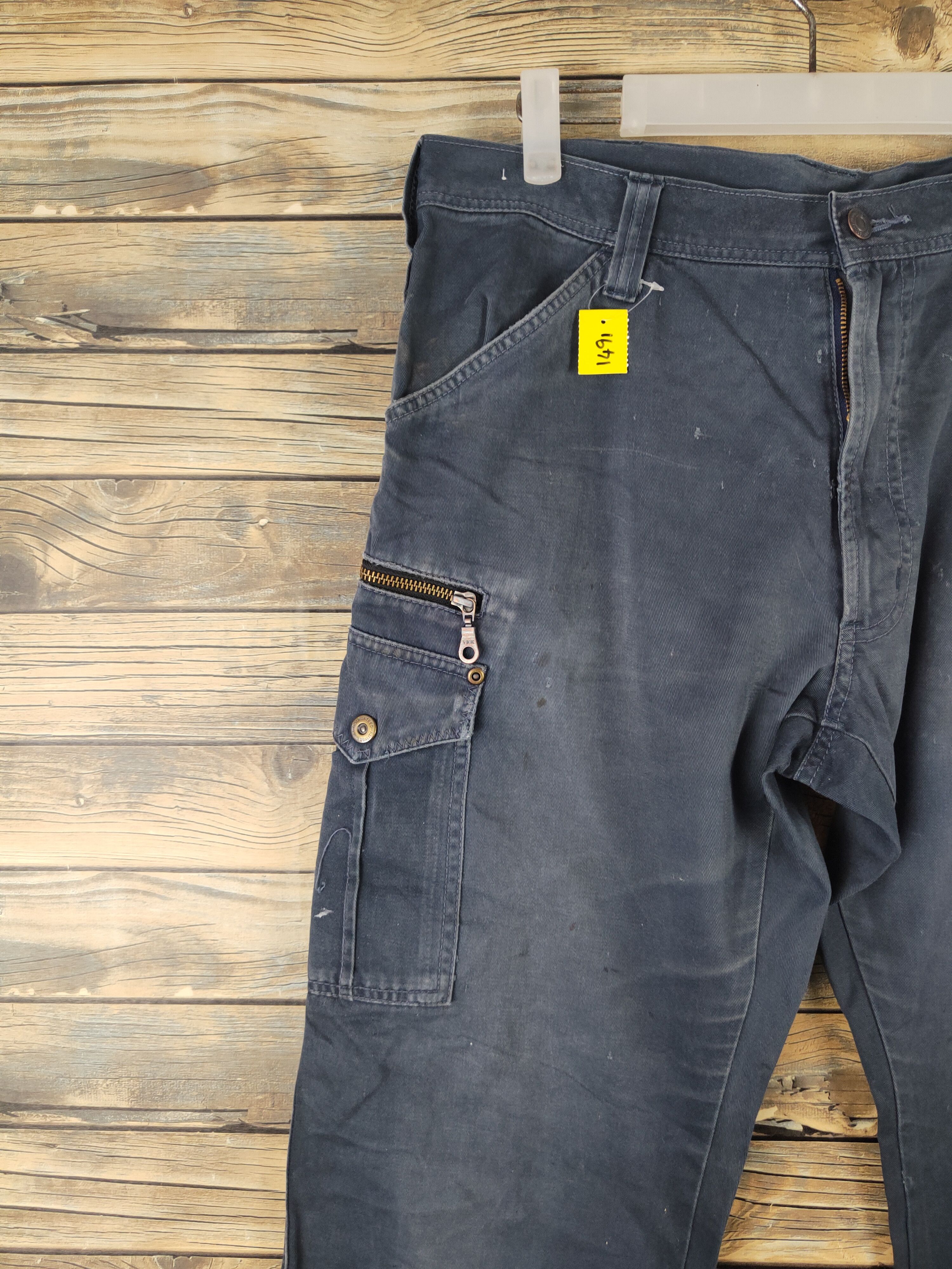 Japanese Brand DL GW Navy Multipocket Tactical Cargo Pants #1491 Size US 34 / EU 50 - 3 Thumbnail