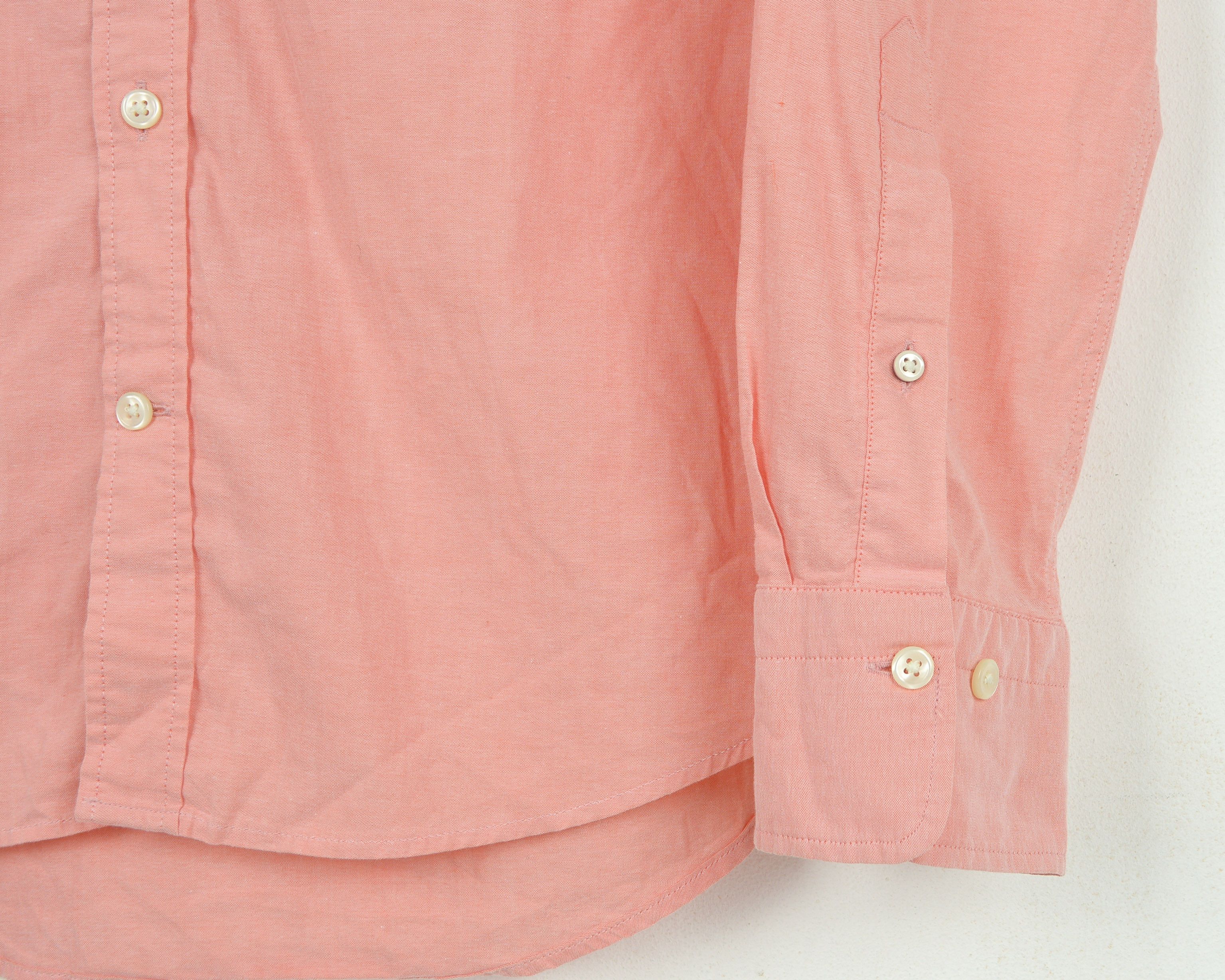 Gant Mens M Washed Pinpoint Oxford Long Sleeved Shirt Pink Casual Size US M / EU 48-50 / 2 - 5 Thumbnail