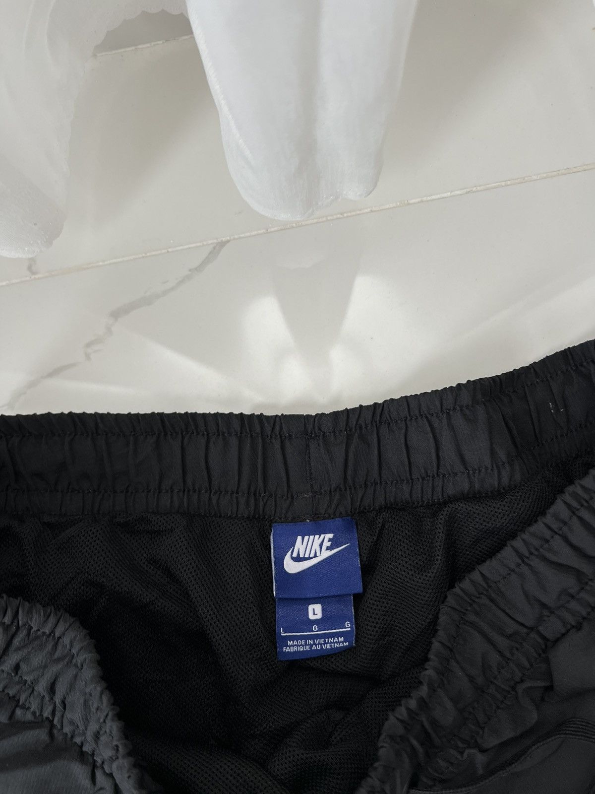 Nike × Vintage 90’s NIKE SWOOSH LOGO RETRO BAGGY TRACK PANTS Y2K GORPCORE Size US 34 / EU 50 - 5 Thumbnail