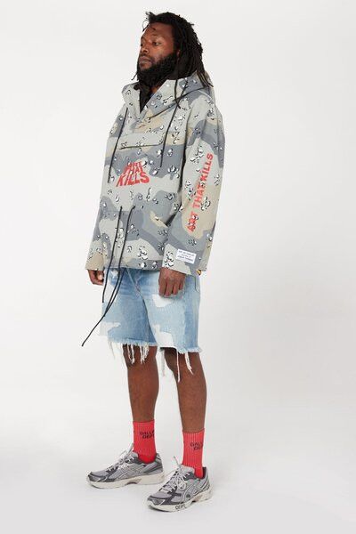 Gallery Dept. o1gr1nt0526 ATK Anorak Jacket in Grey Storm Camo Size US XS / EU 42 / 0 - 3 Thumbnail