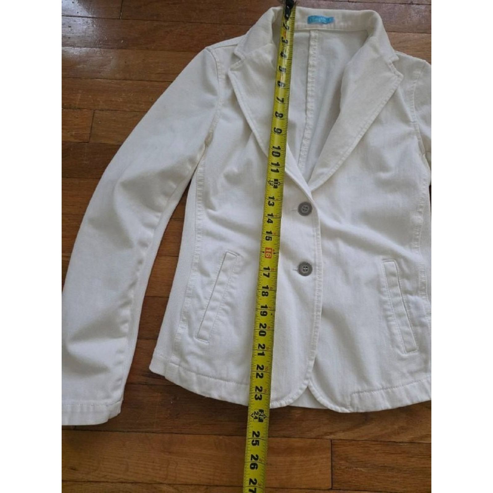 J.McLaughlin J.McLaughlin Two-Button Blazer Jacket White Small A001266 Size S / US 4 / IT 40 - 2 Thumbnail