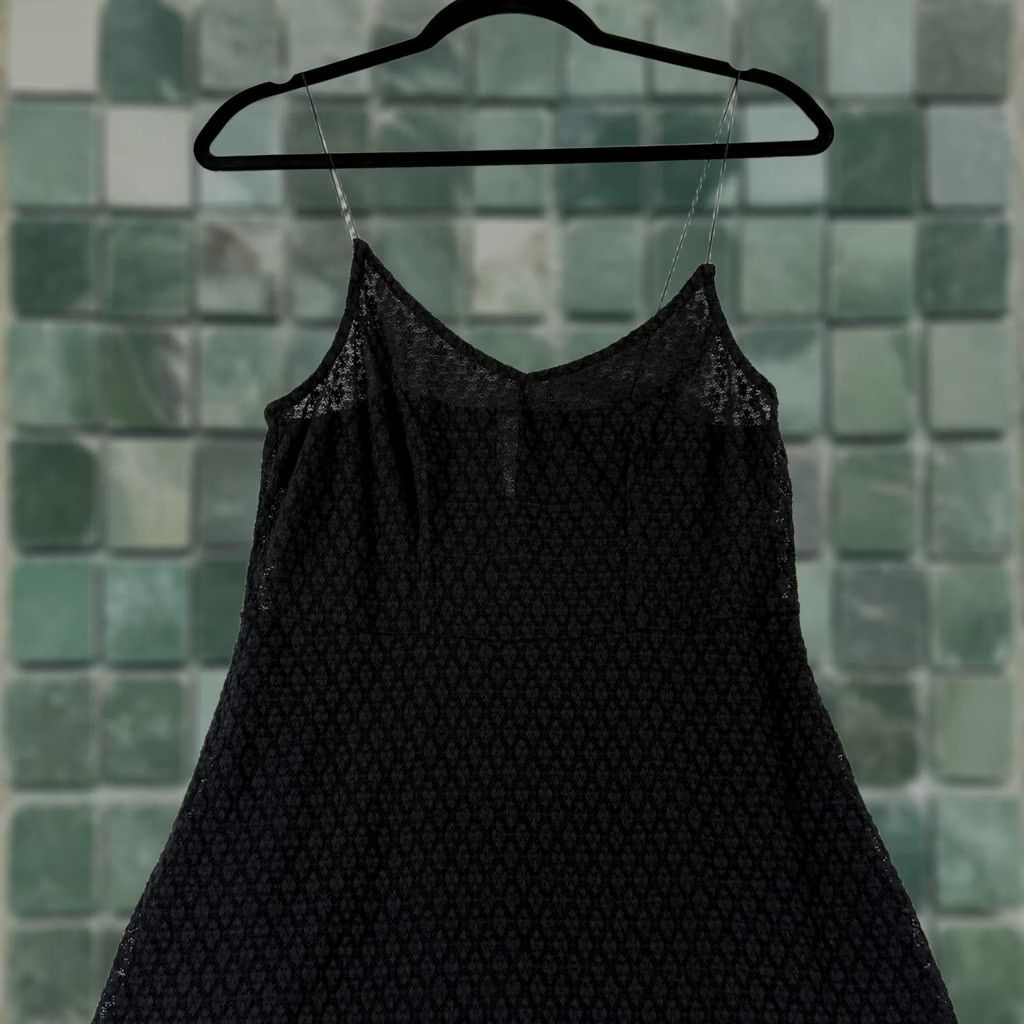 Free People Free People Intimately Mini Lace Slip Dress Womens M Black Layered Sleepwear Size M / US 6-8 / IT 42-44 - 1 Thumbnail