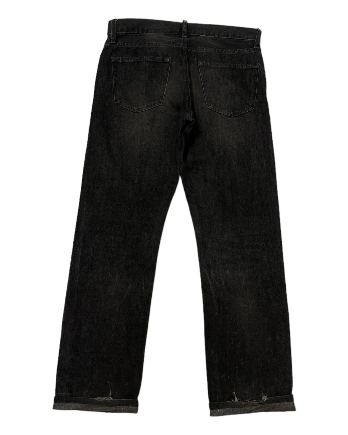 Undercover × Uniqlo 🔥UNIQLO JAPAN SELVEDGE DISTRESSED BLACK DENIM JEANS Size US 32 / EU 48 - 7 Thumbnail
