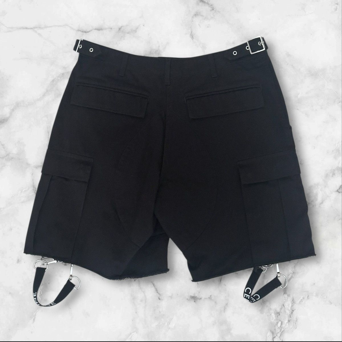 Celine Celine Homme Harness Cargo Shorts Size US 31 - 2 Thumbnail