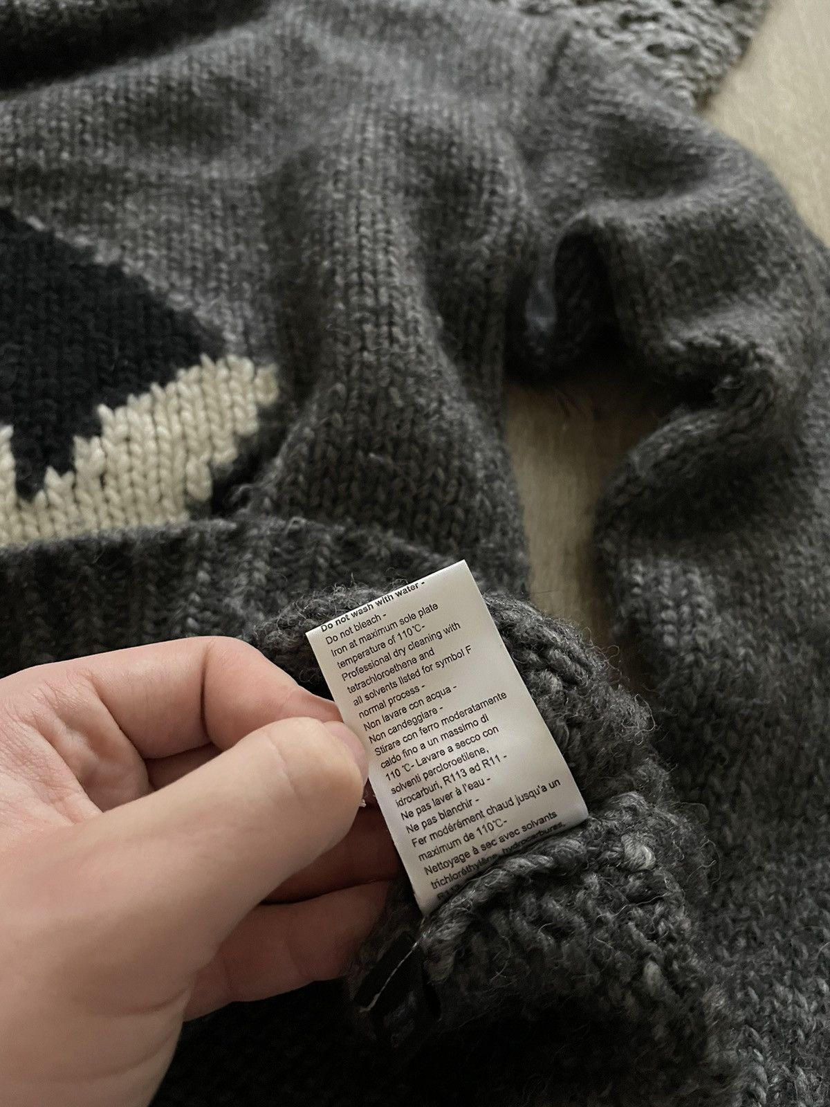 Neil Barrett Rare Neil Barrett Thunderbolt Rock Logo Wool Knit Sweater Size US M / EU 48-50 / 2 - 9 Thumbnail