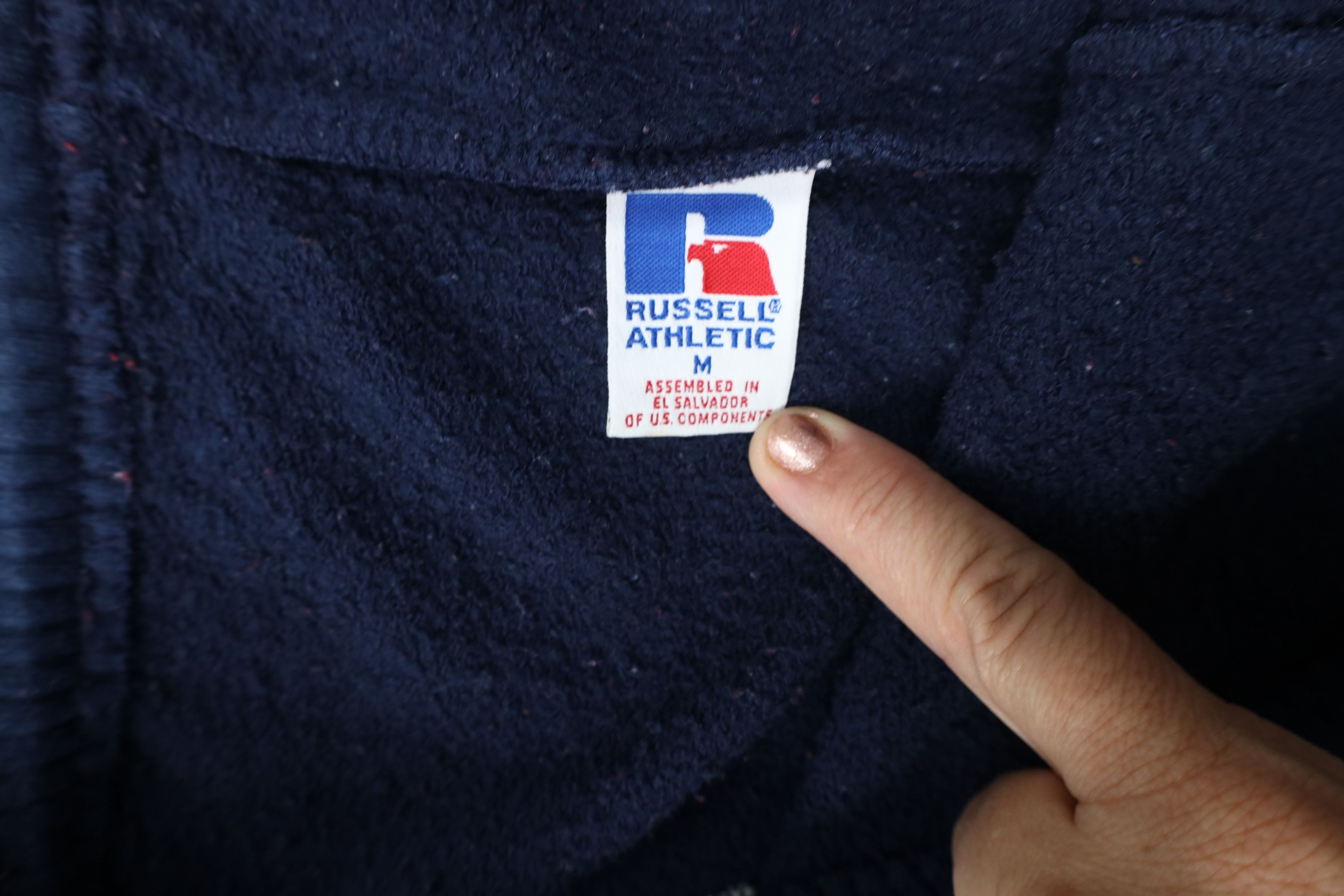 Russell Athletic Vintage 90s Russell Athletic Blank Sweatpants Pants Blue Size US 34 / EU 50 - 6 Thumbnail