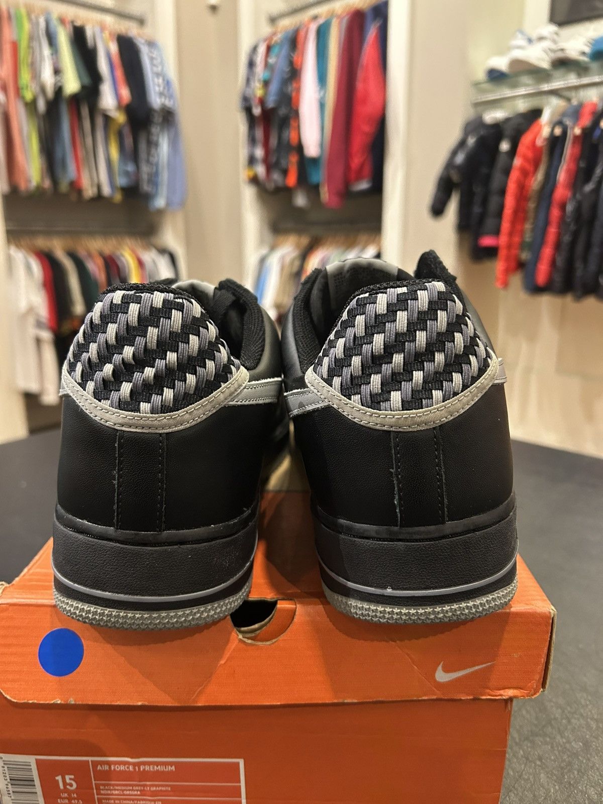 Nike Air Force 1 Low ‘Woven Grey’ Size US 15 / EU 48 - 3 Thumbnail