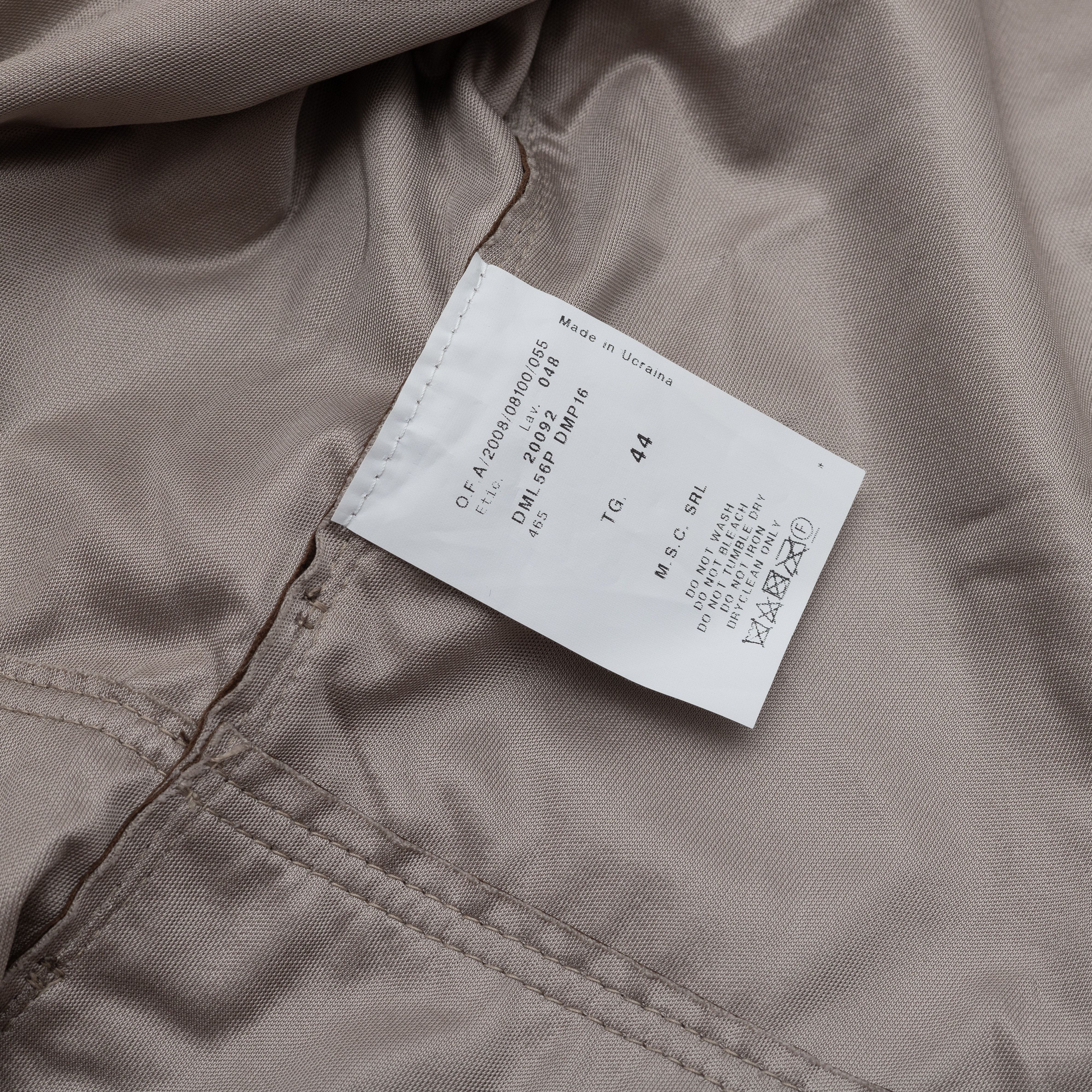 Armani Collezioni Rare ARMANI COLLEZIONI SS 2008 Leather Asymmetric Coat Size S / US 4 / IT 40 - 8 Thumbnail