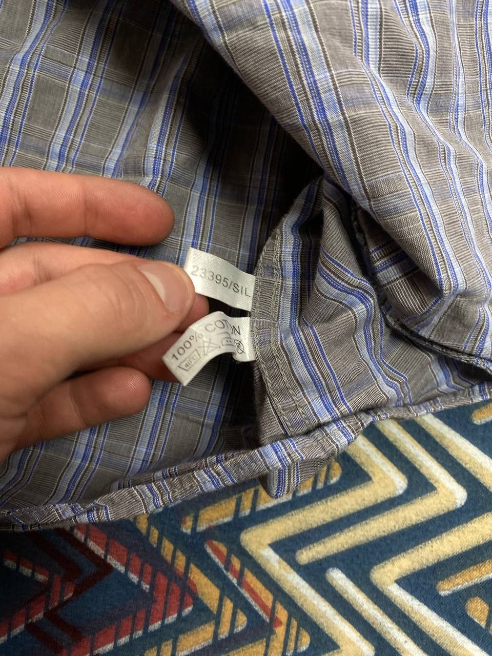 Vintage × Yves Saint Laurent Yves Saint Laurent YSL Mens Long Sleeve Striped Shirt Size US XXL / EU 58 / 5 - 3 Thumbnail
