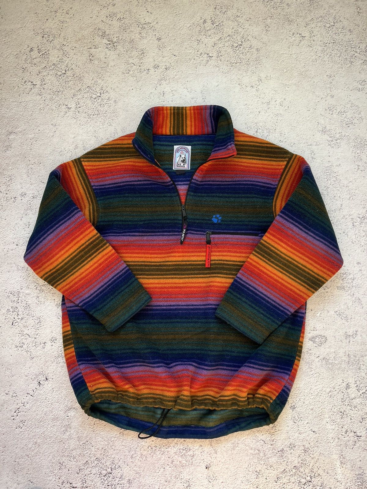 Jack Wolfskin × Vintage Vintage 90s Jack Wolfskin Polartec Fleece Jacket Oversize Size US M / EU 48-50 / 2 - 2 Thumbnail
