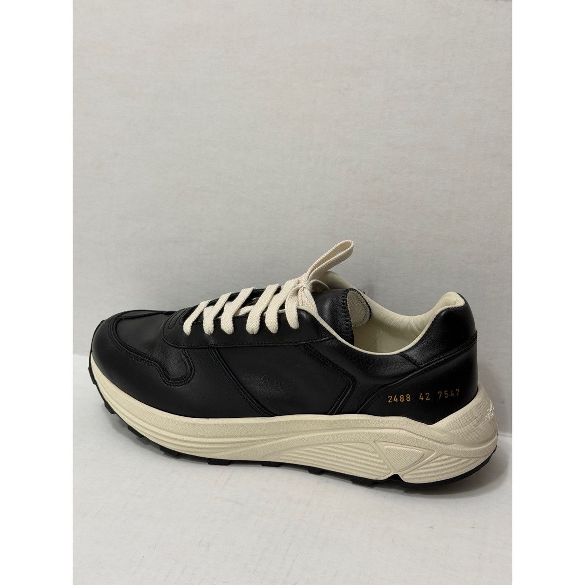 Common Projects COMMON PROJECTS PREMIUM RUNNER BLACK SNEAKER Size US 9 / EU 42 - 3 Thumbnail