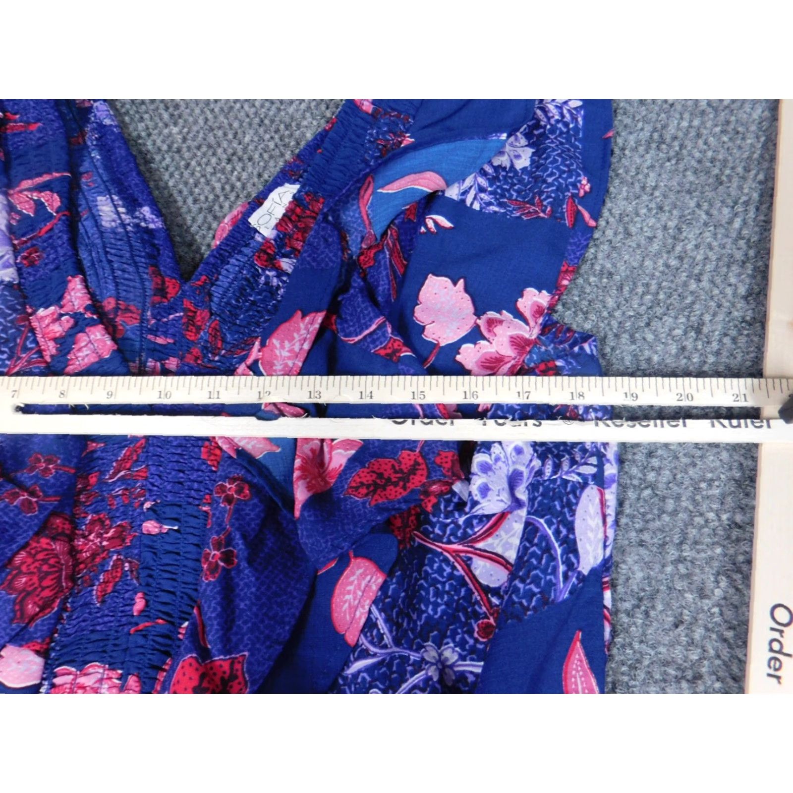 Vintage Sofia Blouse Womens Large Purple Floral Stretch Pullover Sleeveless Crew Neck Casual L Purple Regular Size L / US 10 / IT 46 - 6 Thumbnail