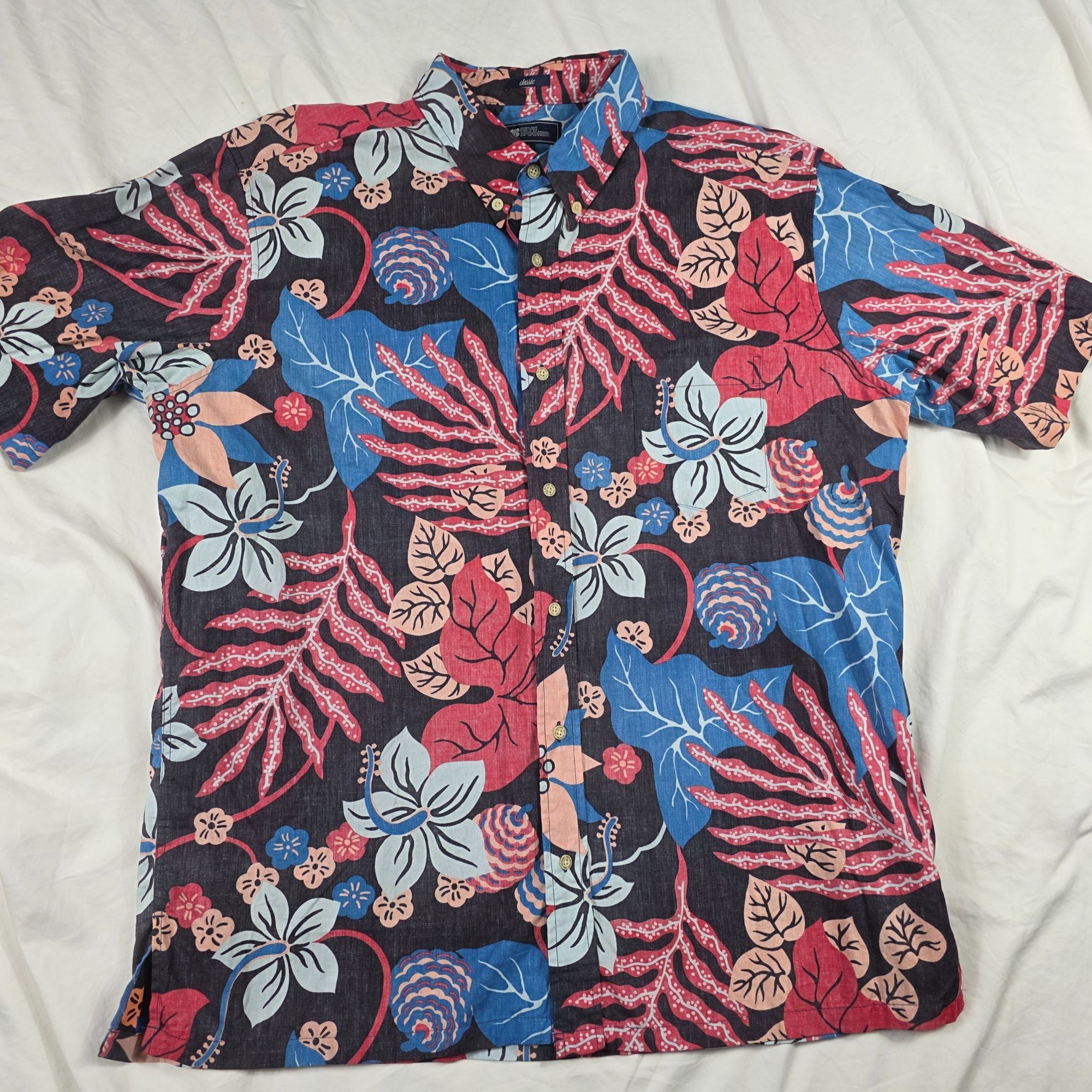 Reyn Spooner Reyn Spooner San Clemente Mens XL Classic Fit Hawaiian Shirt Size US XL / EU 56 / 4 - 1 Thumbnail