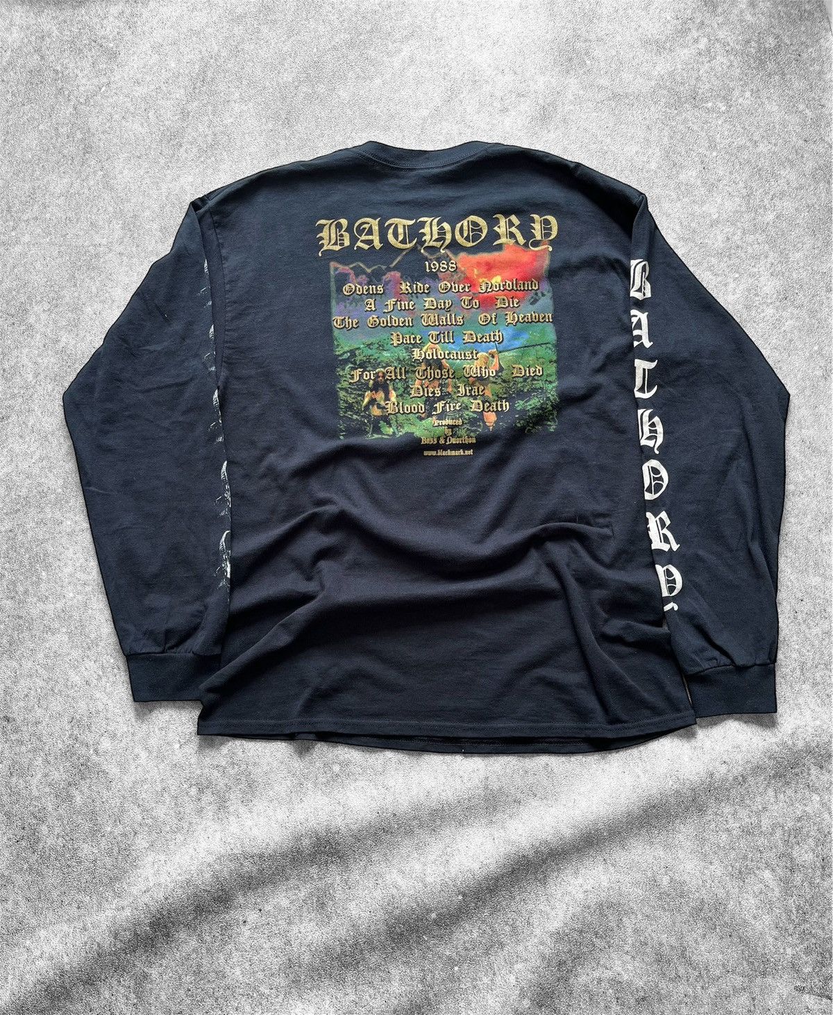 Band Tees Y2K Bathory Blood Fire Death Long Sleeve Size US L / EU 52-54 / 3 - 2 Thumbnail