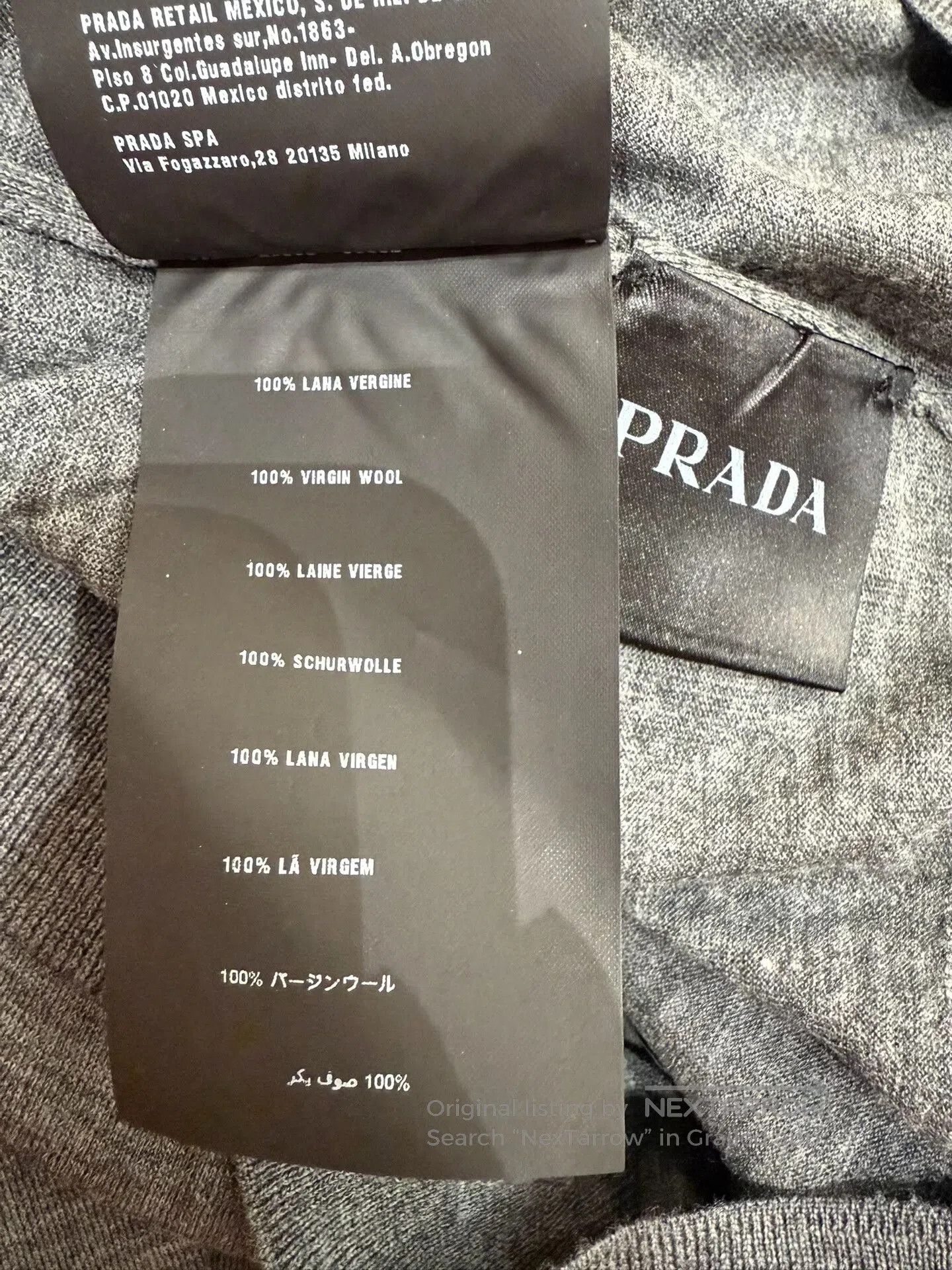 Prada prada men's wool knit sweater. Size US M / EU 48-50 / 2 - 5 Thumbnail