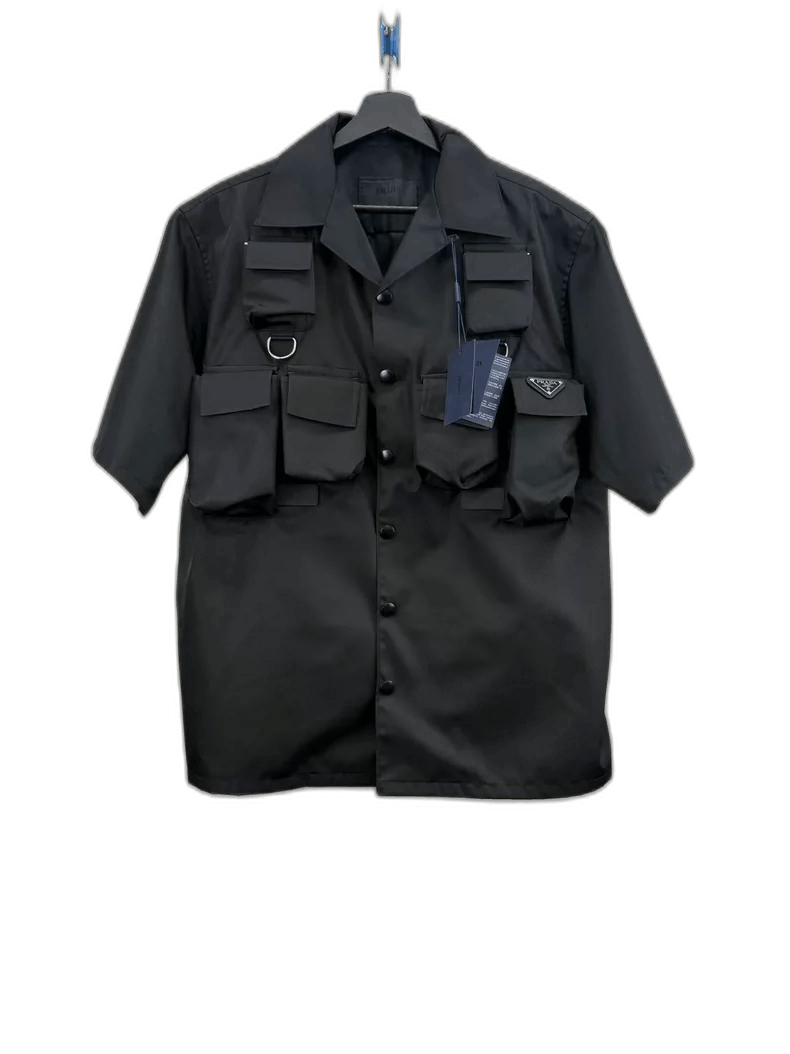 Prada Prada MultiPocket Nylon Short Sleeve Shirt-2506 Size US M / EU 48-50 / 2 - 1 Thumbnail