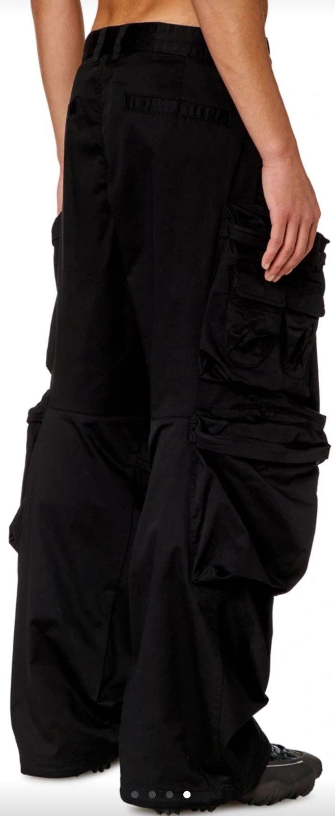 Diesel Diesel P-Huges-New Black Cargo Pants Size US 30 / EU 46 - 4 Thumbnail