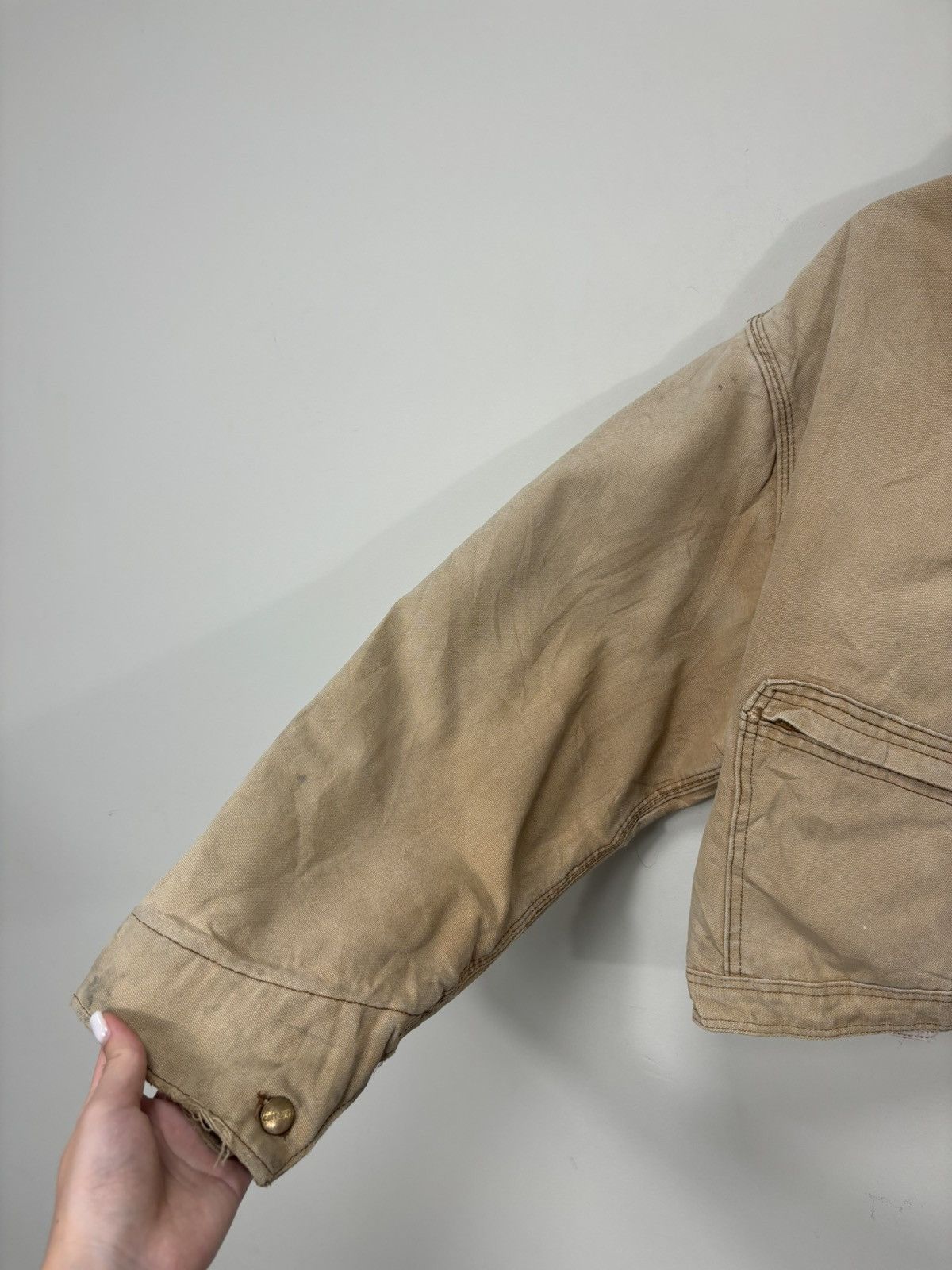 Carhartt Vintage 90s Carhartt Y2K Workwear Hype Boxy Cropped Jacket Size US L / EU 52-54 / 3 - 13 Thumbnail