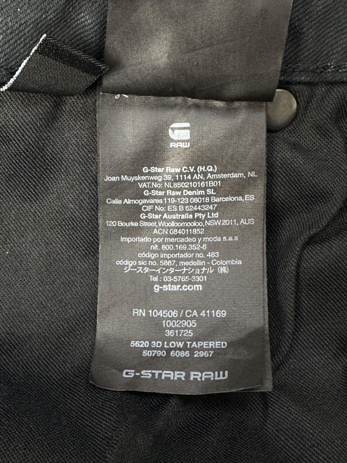 G-Star G Star Raw 3D Low Tapered Jeans Pants Size US 32 / EU 48 - 10 Thumbnail