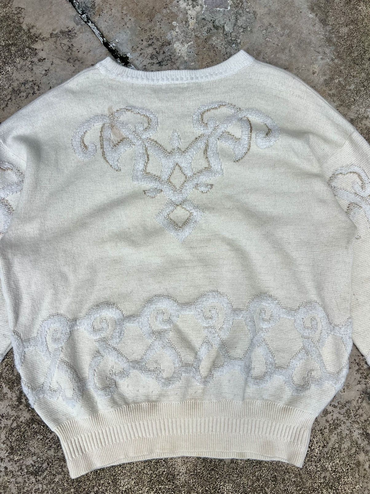 KMRii × Yasuyuki Ishii × Yoshiyuki Konishi Vintage Yoshiyuki Konishi Ficce Trompe L'oeil Knitwear Sweat Size US L / EU 52-54 / 3 - 10 Thumbnail