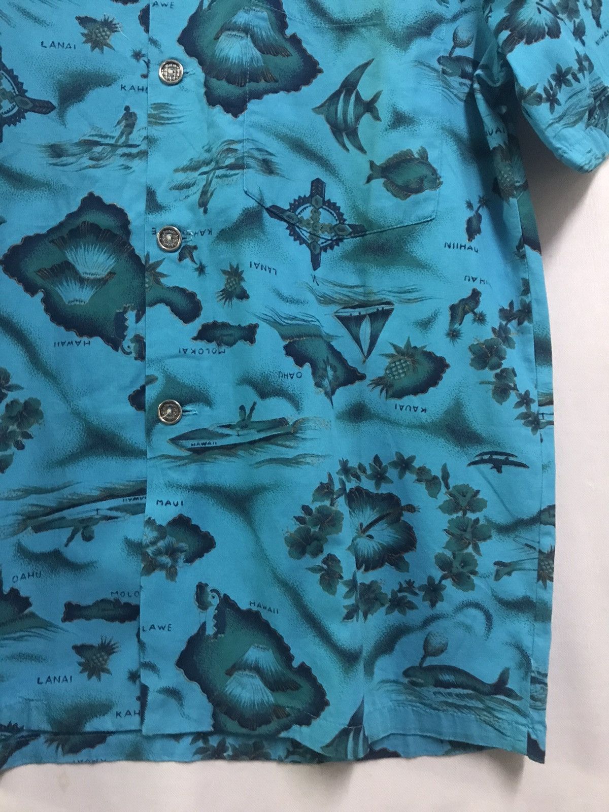 Vintage UI MAIKAI - Vintage 50s 60s Hawaiian Traditional Shirt Size US M / EU 48-50 / 2 - 7 Thumbnail