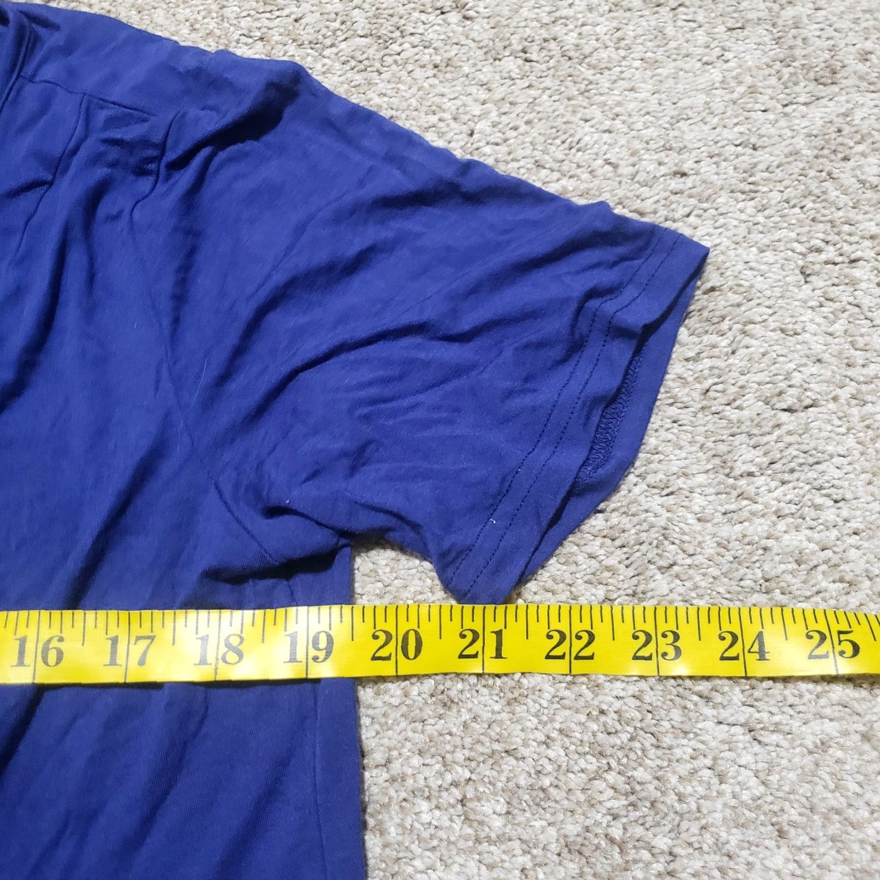 Vintage Sarin Mathews Shirt Women L Blue Short Sleeve T-Shirt 90s? Size L / US 10 / IT 46 - 5 Thumbnail