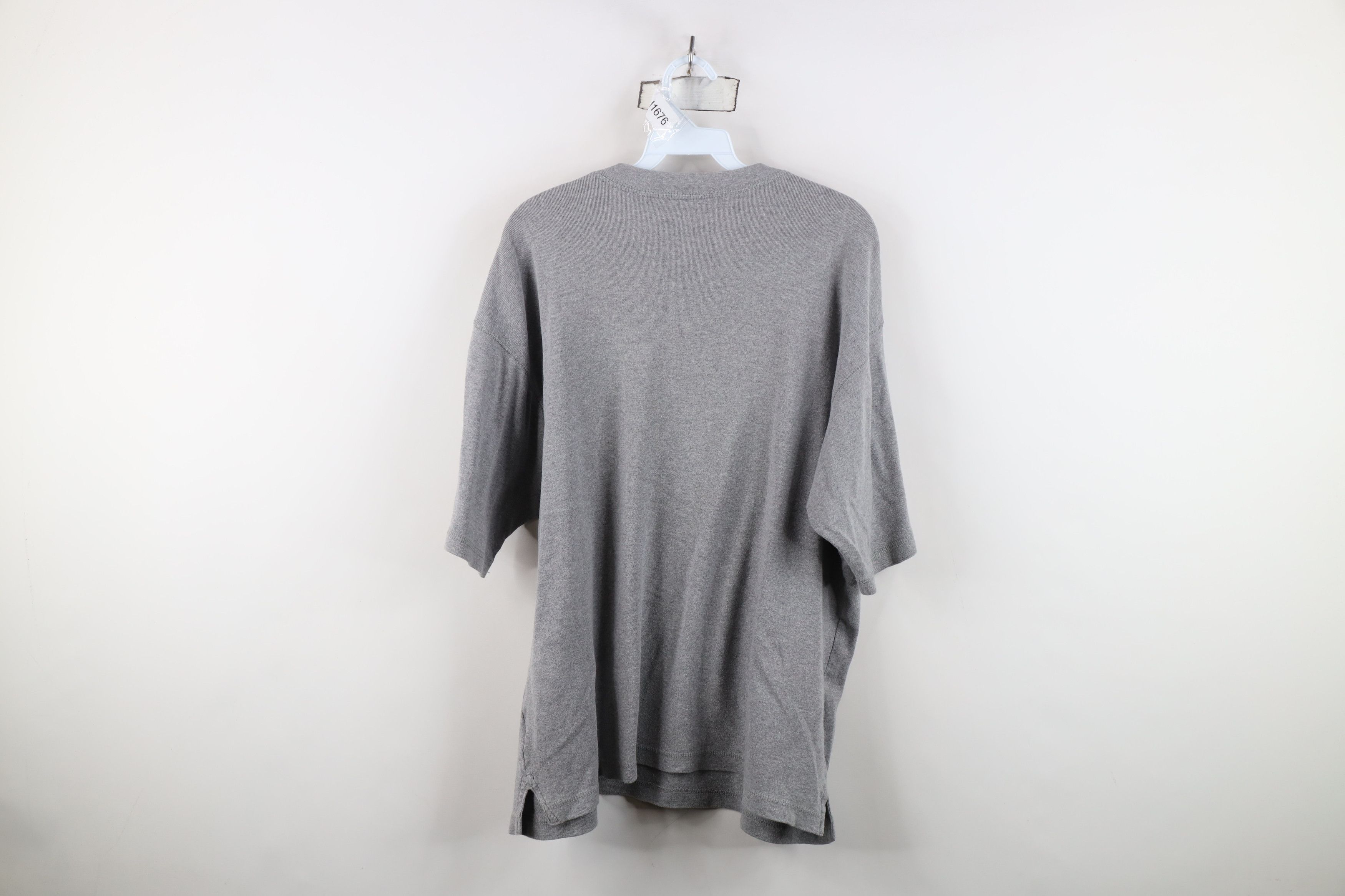Vintage Vintage 90s Streetwear Cotton Ribbed Knit Henley T-Shirt Size US L / EU 52-54 / 3 - 11 Thumbnail
