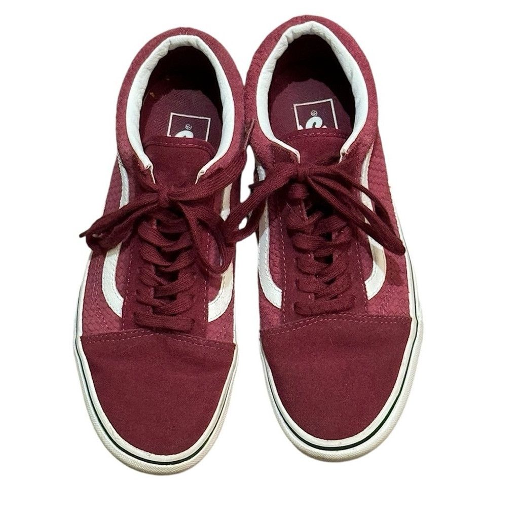 Vans Vans Suede Sneakers Dark Red Wine SZ 7.5 WMN/6 MN Size US 7.5 / IT 37.5 - 3 Thumbnail