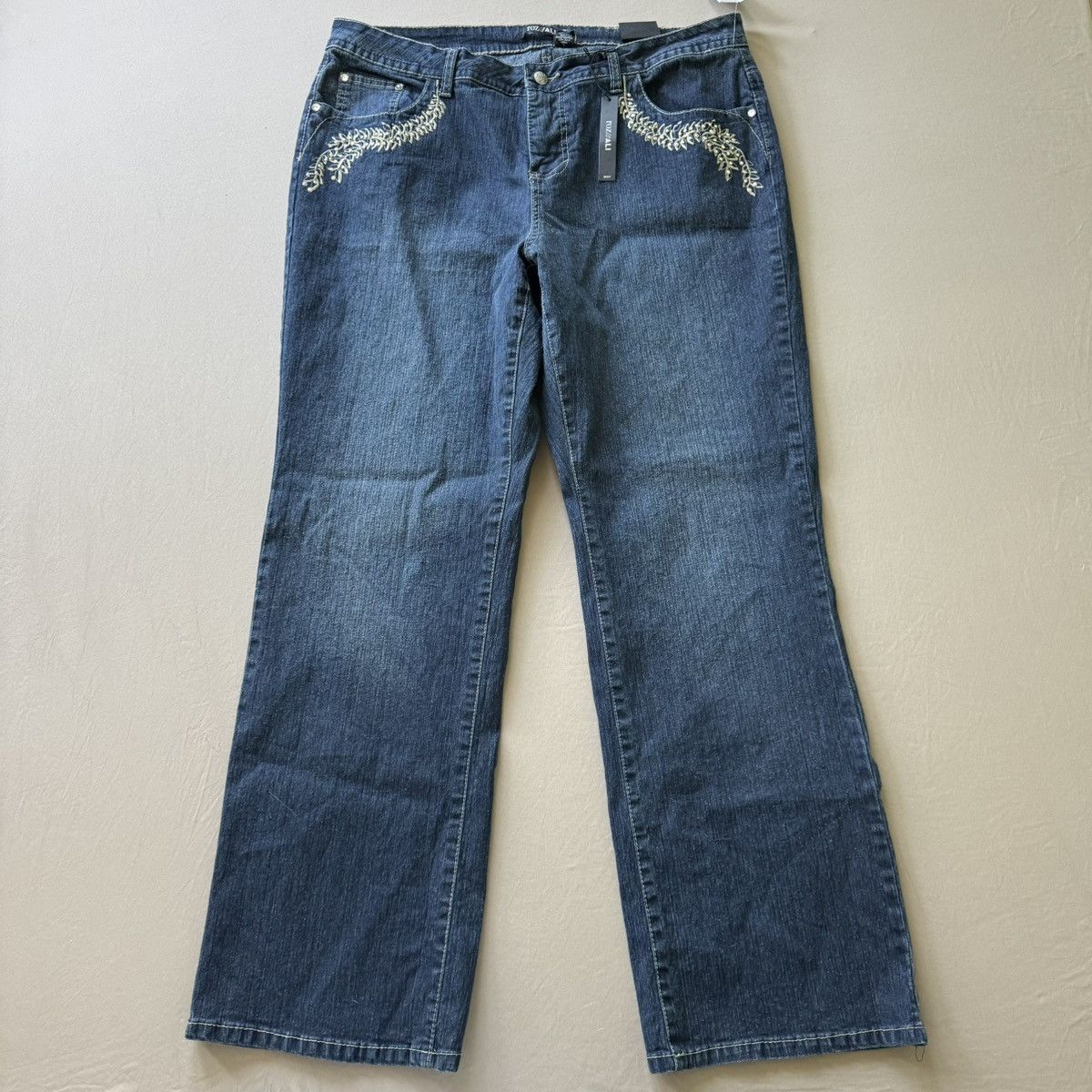 Other Y2K Era Roz & Ali rhinestone embellished bootcut jeans Size 40" / US 18 - 1 Thumbnail