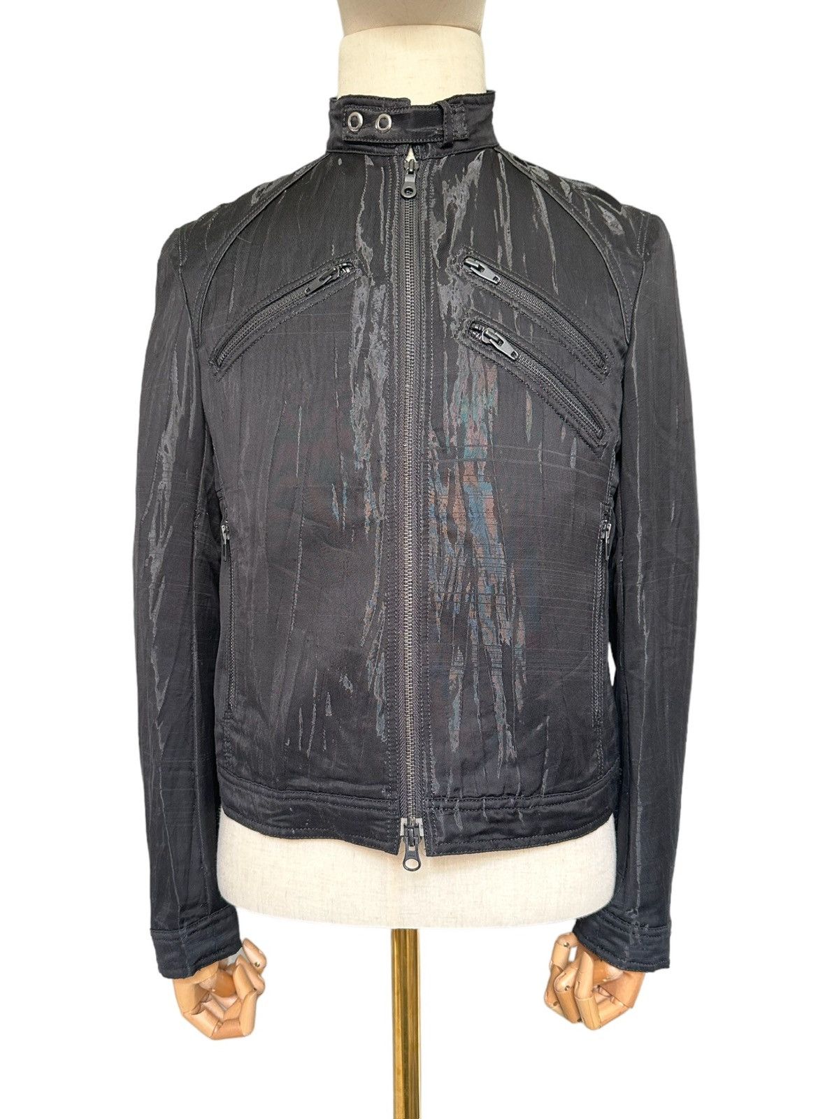 Yohji Yamamoto 00s A.A.R by Yohji Yamamoto biker zipper jacket Size US M / EU 48-50 / 2 - 11 Thumbnail